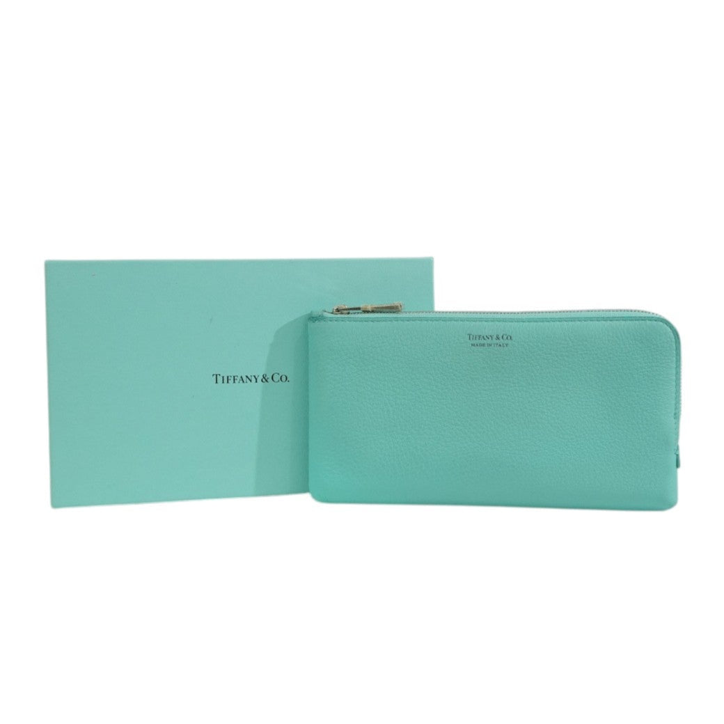 Pre-owned Tiffany & Co. Zippy Wallet Green