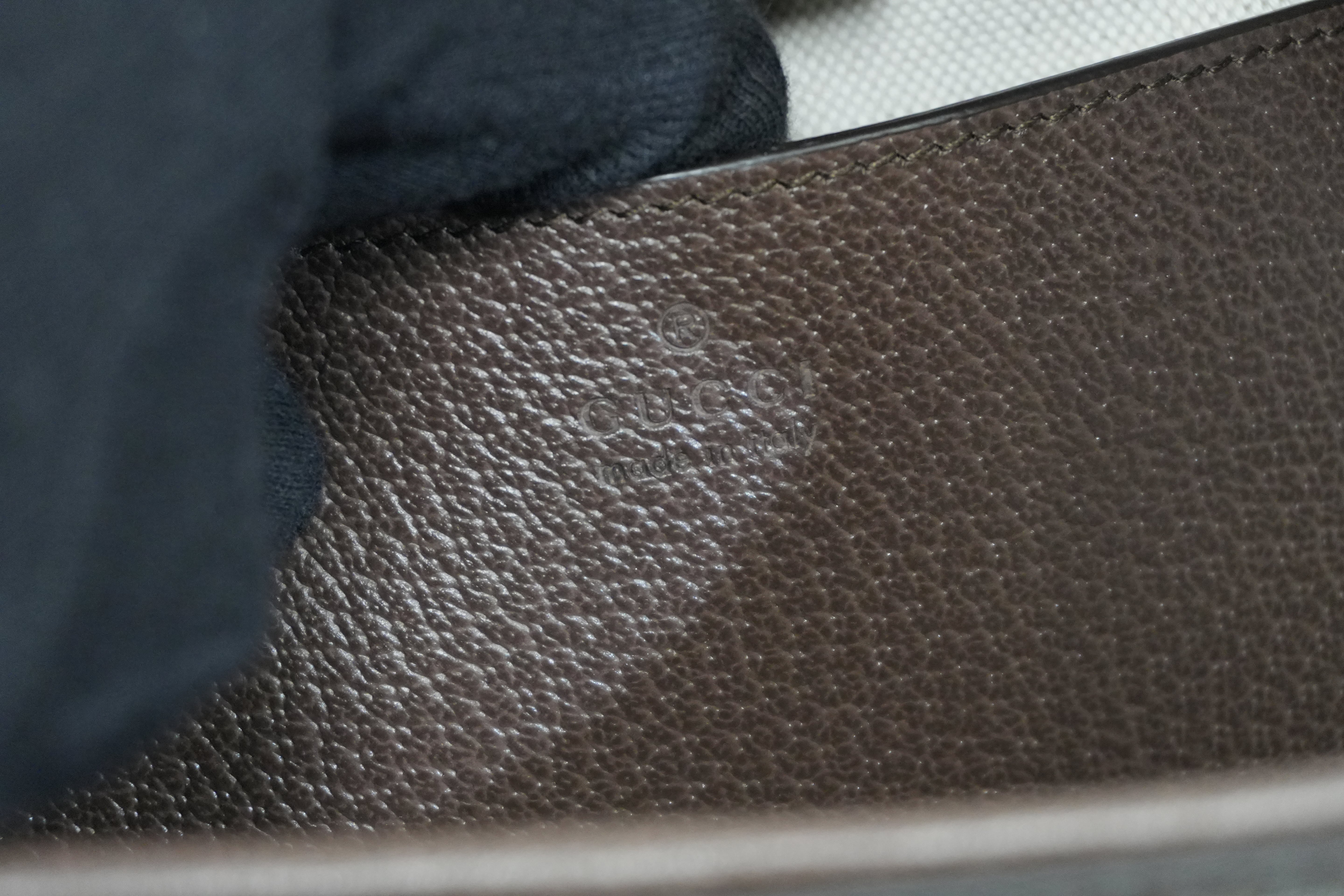 Pre-owned Gucci Ophidia Shoulder Bag Brown