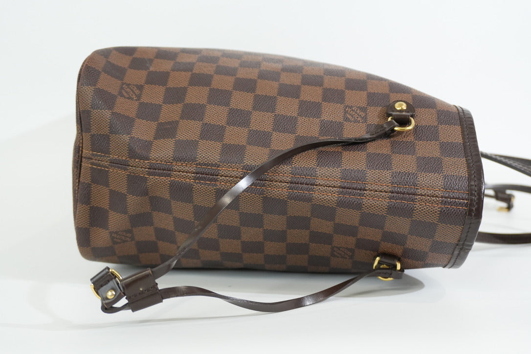 Pre-owned Louis Vuitton Damier Ebene Neverfull MM Tote Bag