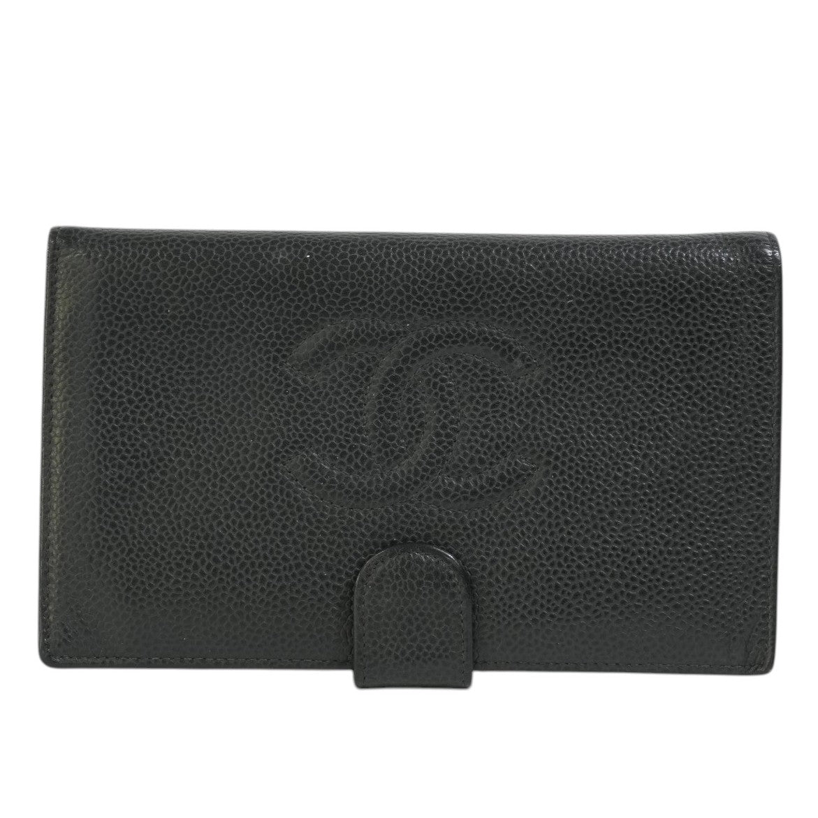 Pre-owned Chanel Long Wallet Black