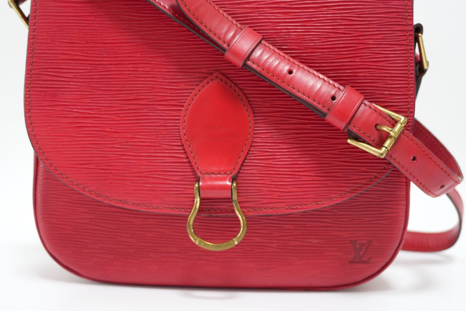 Louis Vuitton Saint Cloud GM Epi Red Shoulder Bag Used