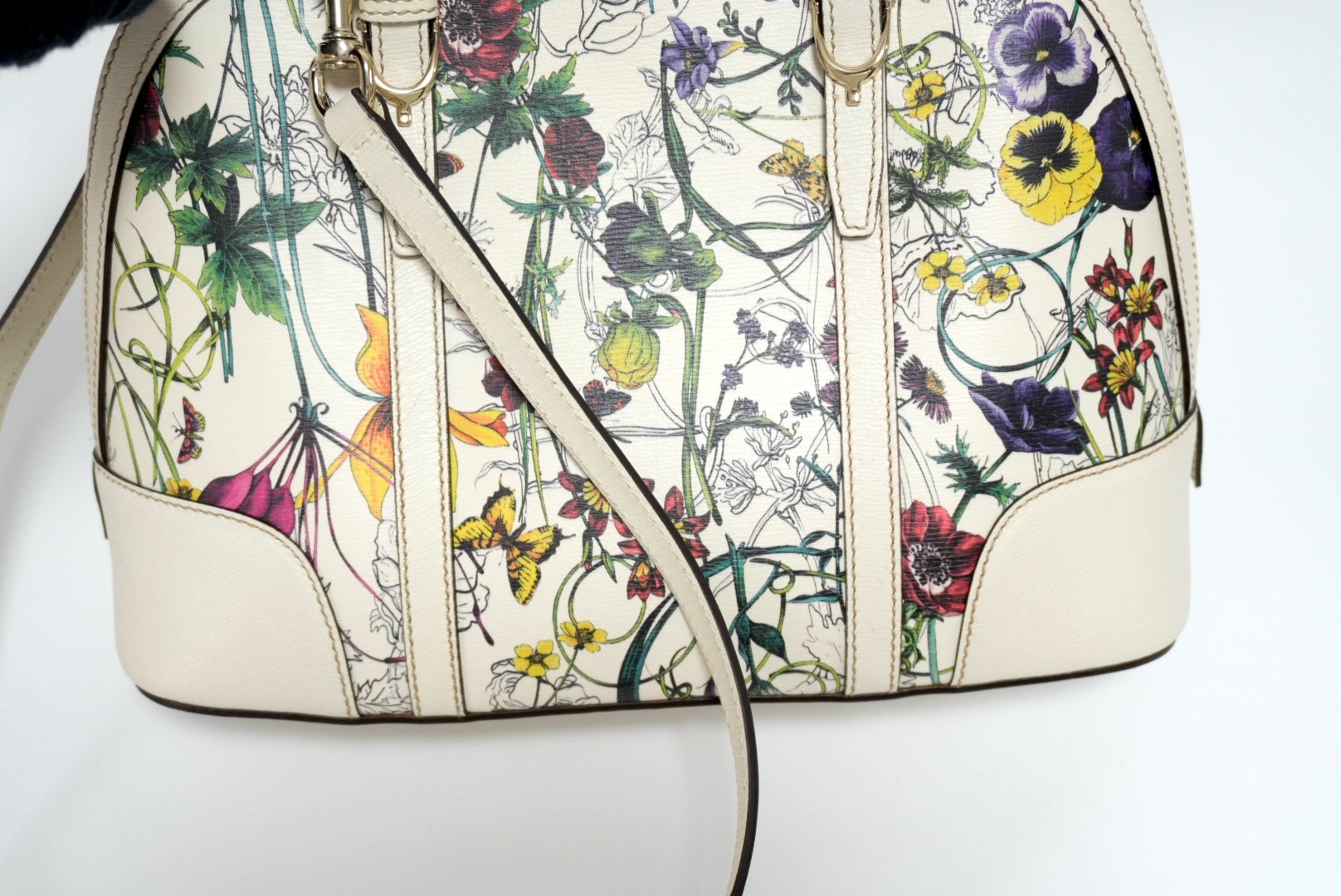 グッチ ナイスフローラ 2ウェイショルダーバッグ 中古