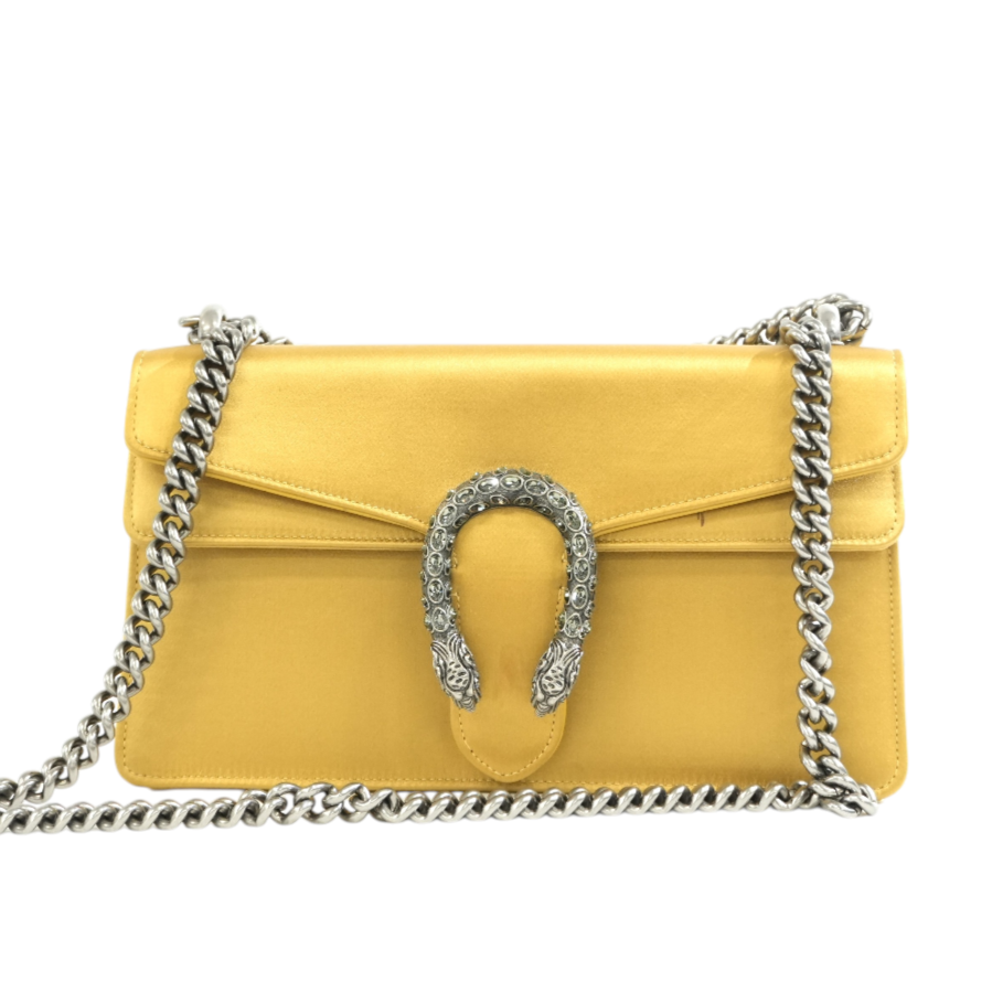 Pre-owned Gucci Dionysus Chain Shoulder Bag Gold