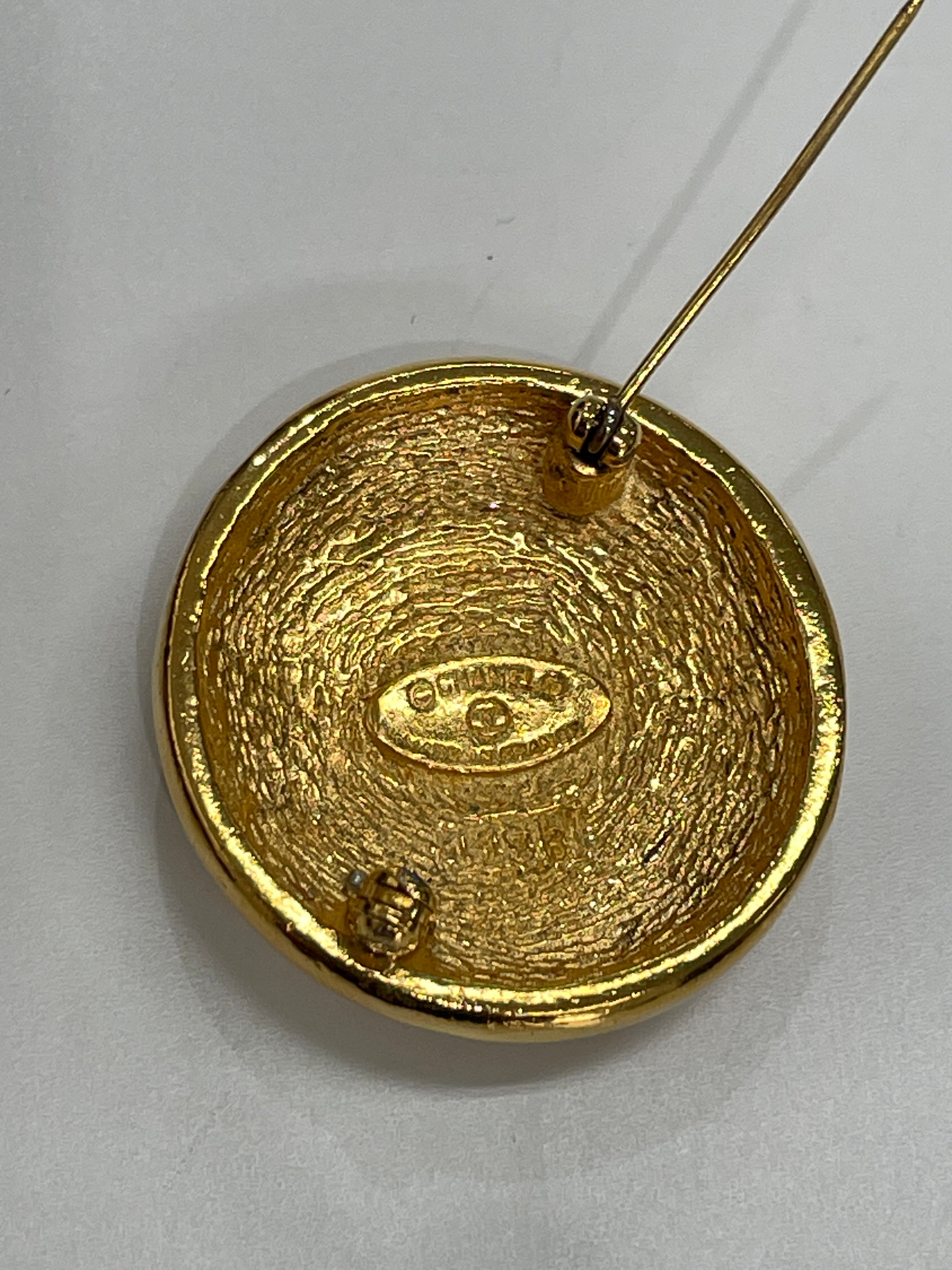Chanel Brooch Coco Mark Used