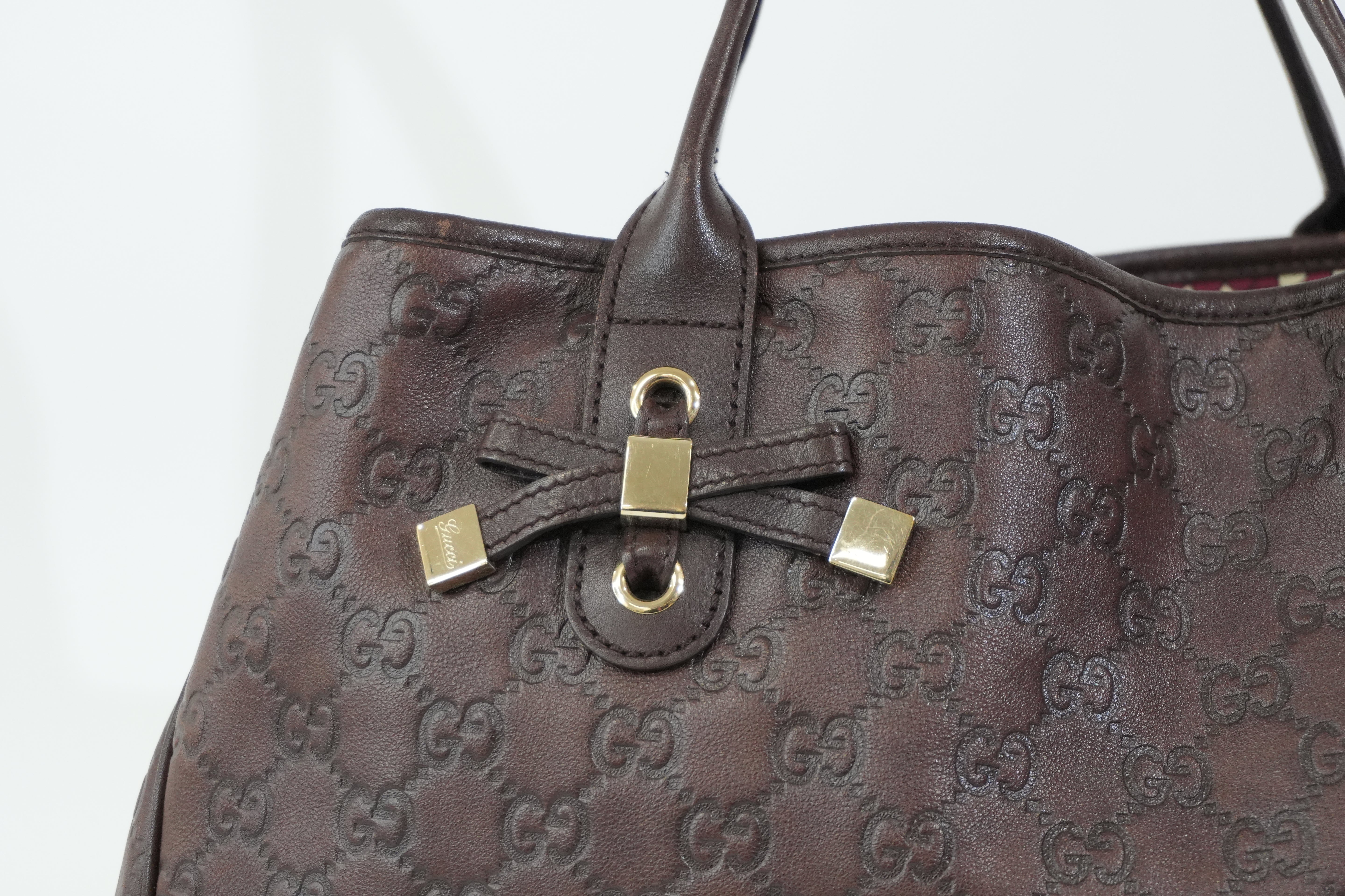 Pre-owned Gucci Princy Tote Bag Brown