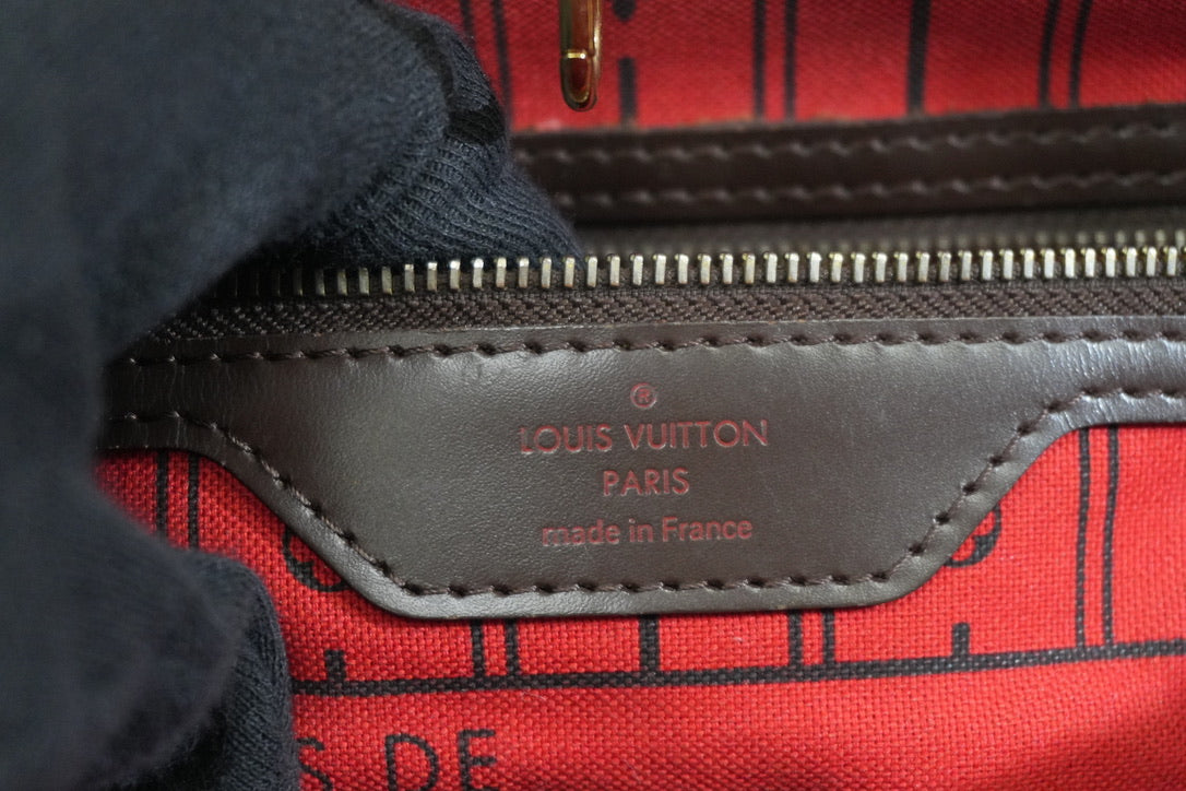 Pre-owned Louis Vuitton Damier Ebene Neverfull PM Tote Bag