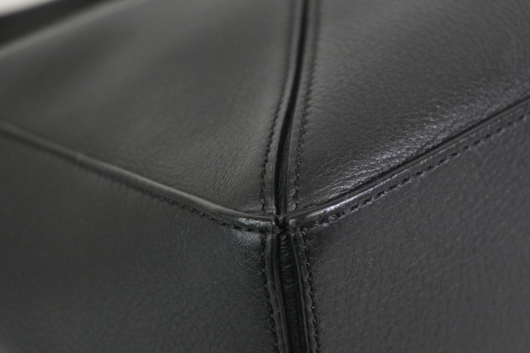 Pre-owned Loewe Small Puzzle Two Way Shoulder Bag Black