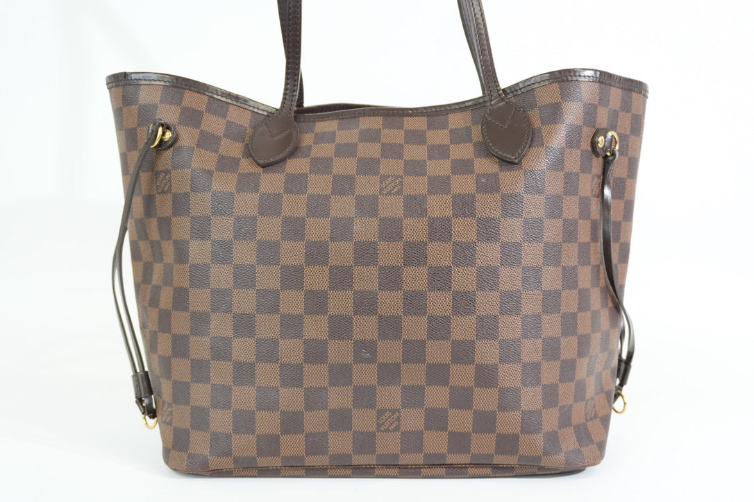 Pre-owned Louis Vuitton Damier Ebene Neverfull MM Tote Bag
