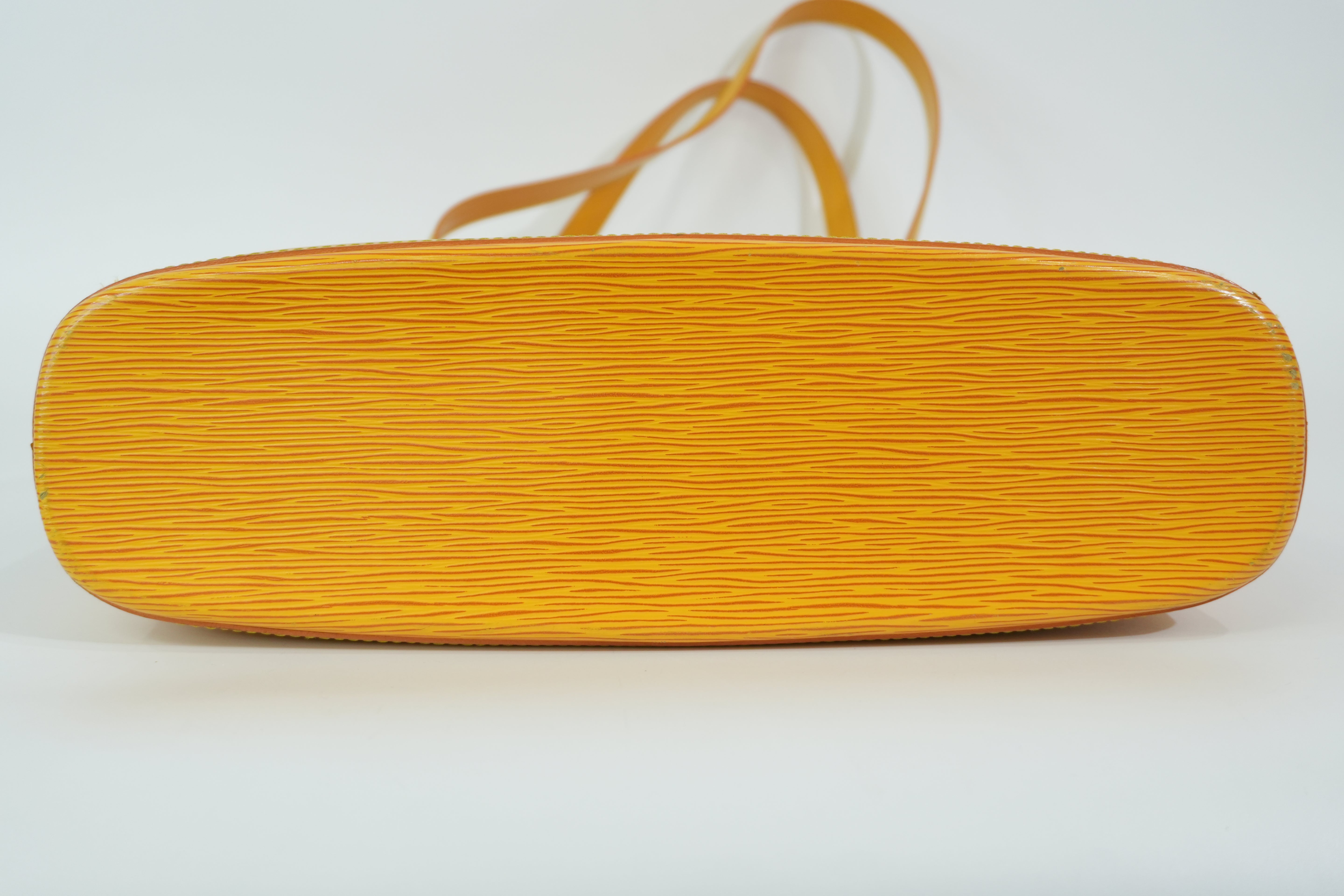 Pre-owned Louis Vuitton Epi Lussac Shoulder Bag Yellow