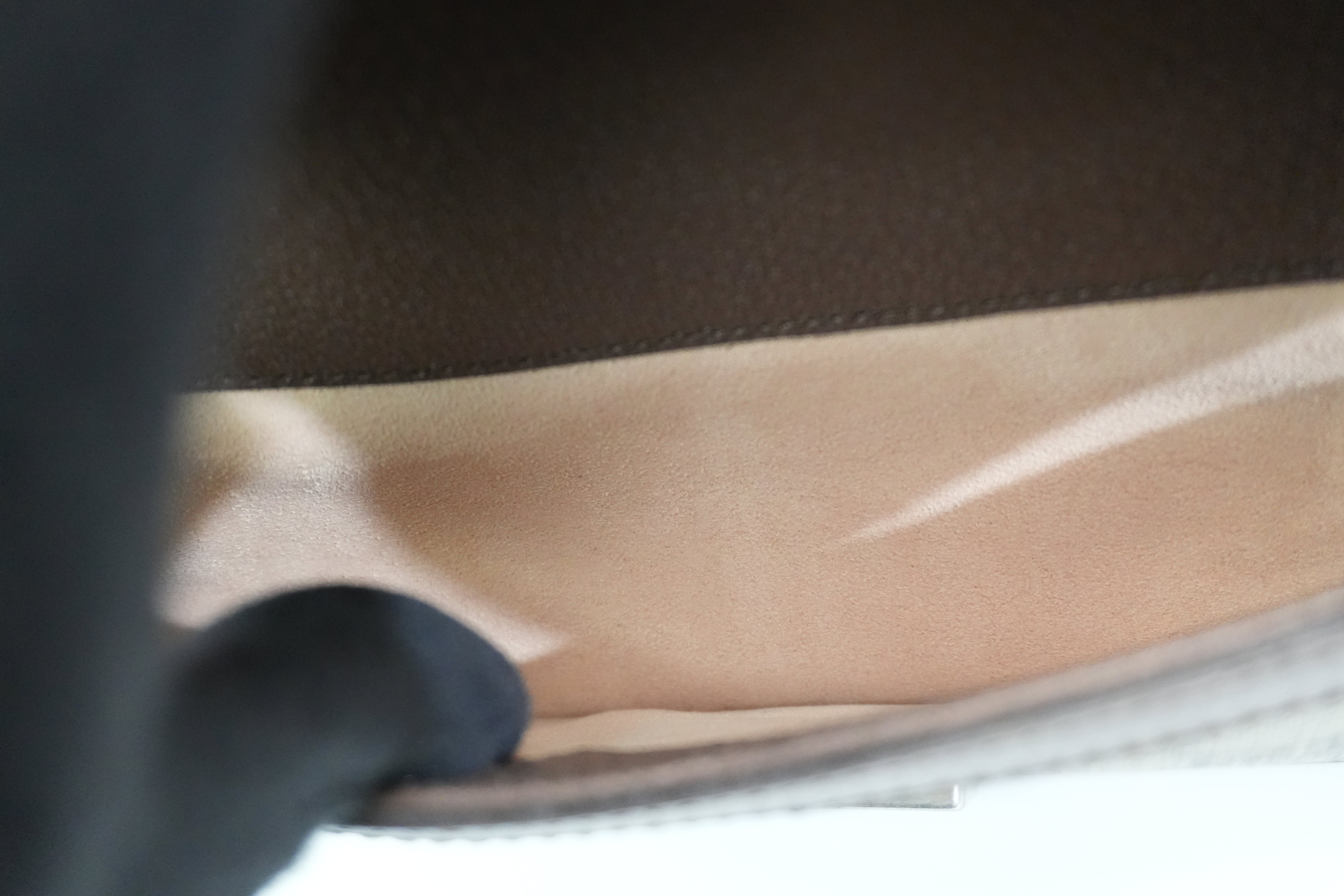 Pre-owned Gucci Double Flap Dionysus Chain Shoulder Bag Brown