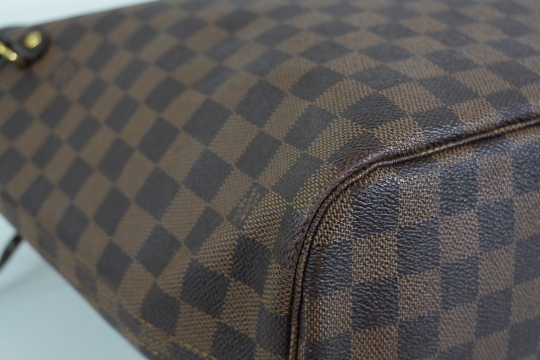 Pre-owned Louis Vuitton Damier Ebene Neverfull MM Tote Bag