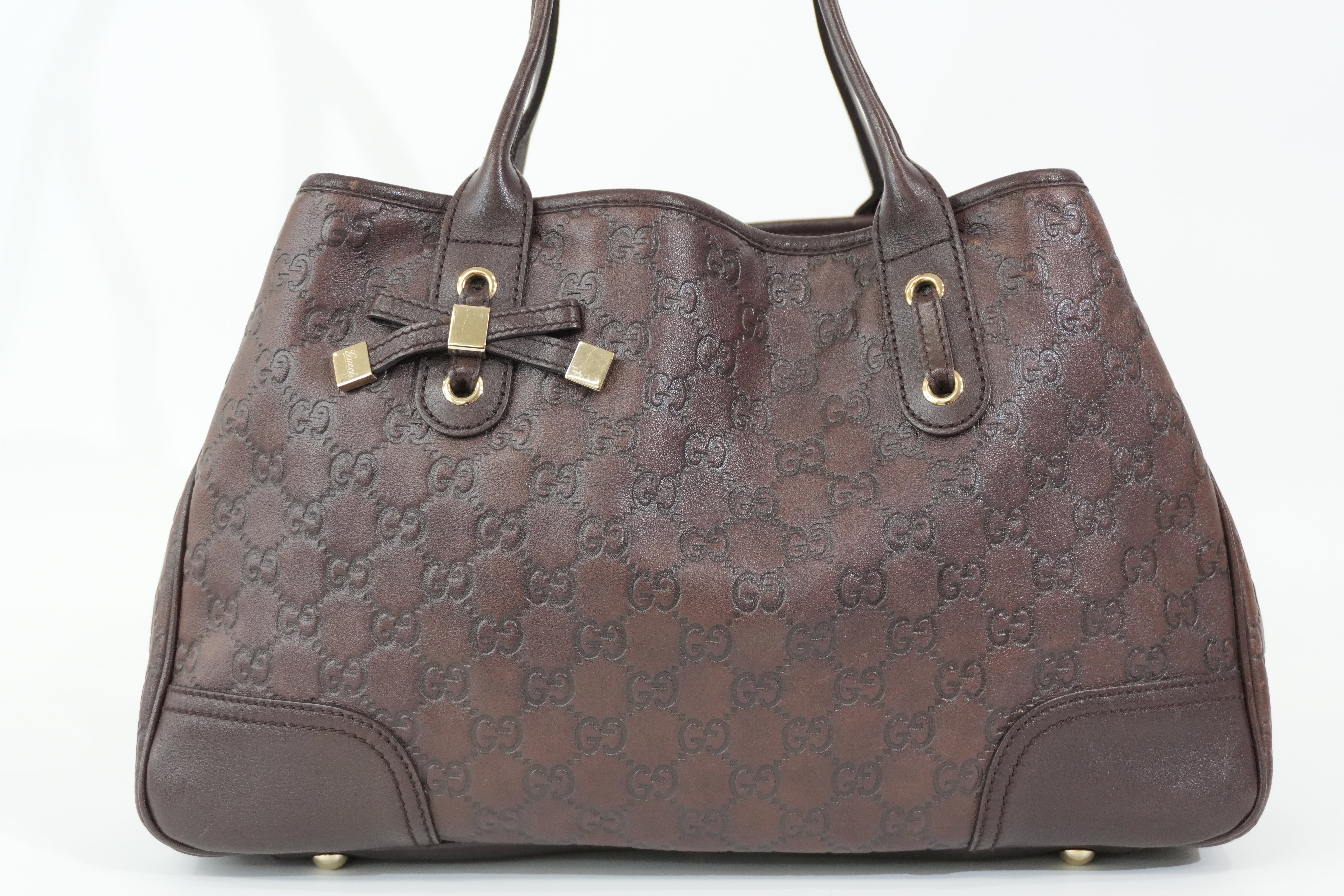 Pre-owned Gucci Princy Tote Bag Brown