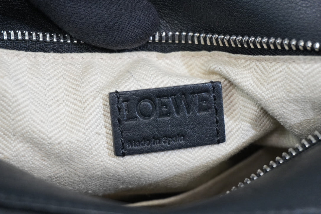 Pre-owned Loewe Small Puzzle Two Way Shoulder Bag Black