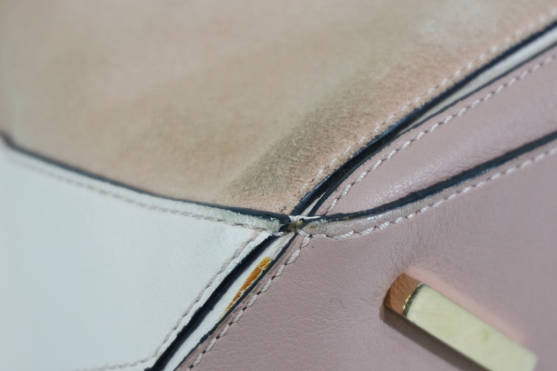 Pre-owned Loewe Medium Puzzle Shoulder Bag Pink