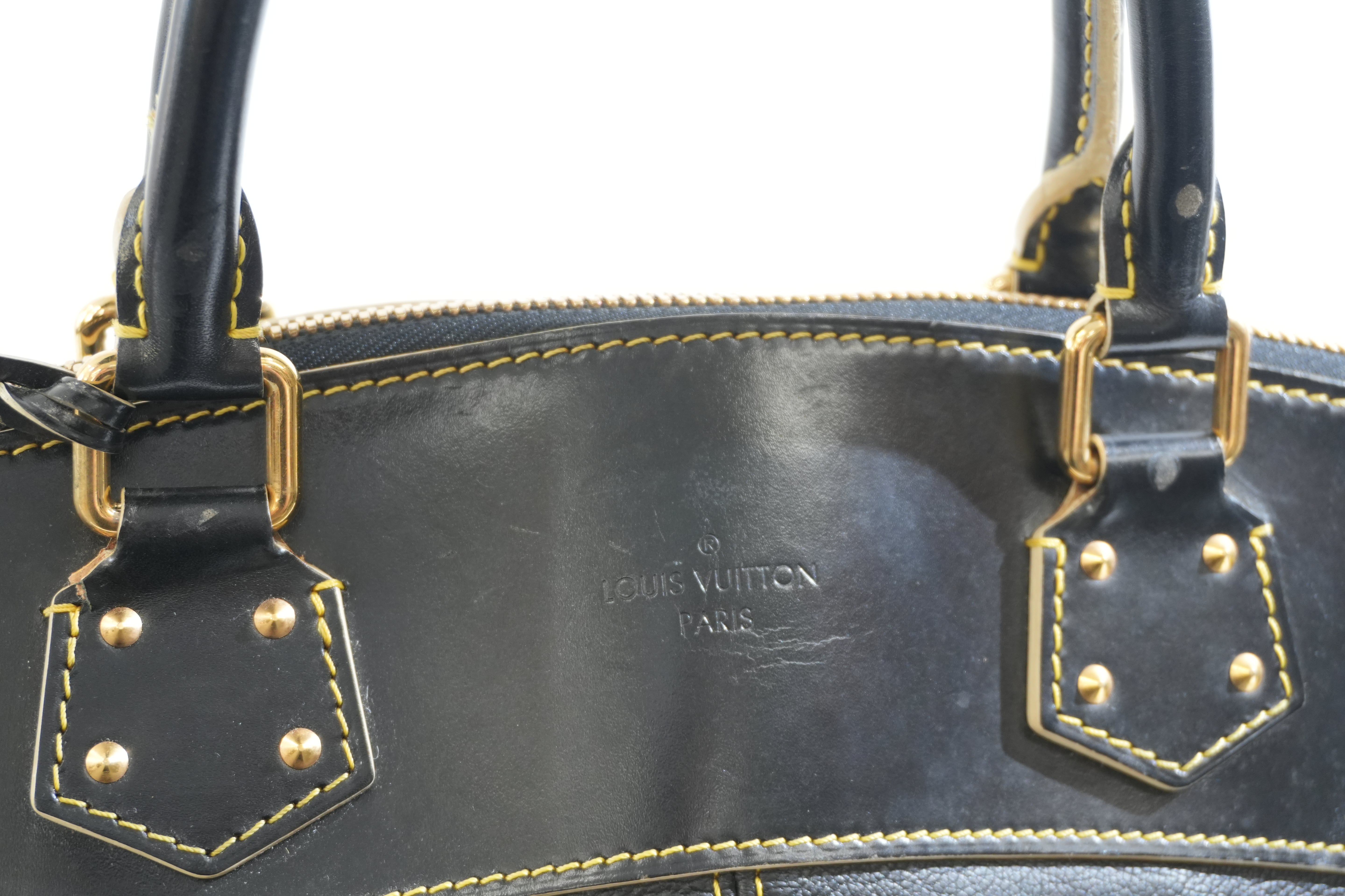 Pre-owned Louis Vuitton Lock It Suhali Handbag Black