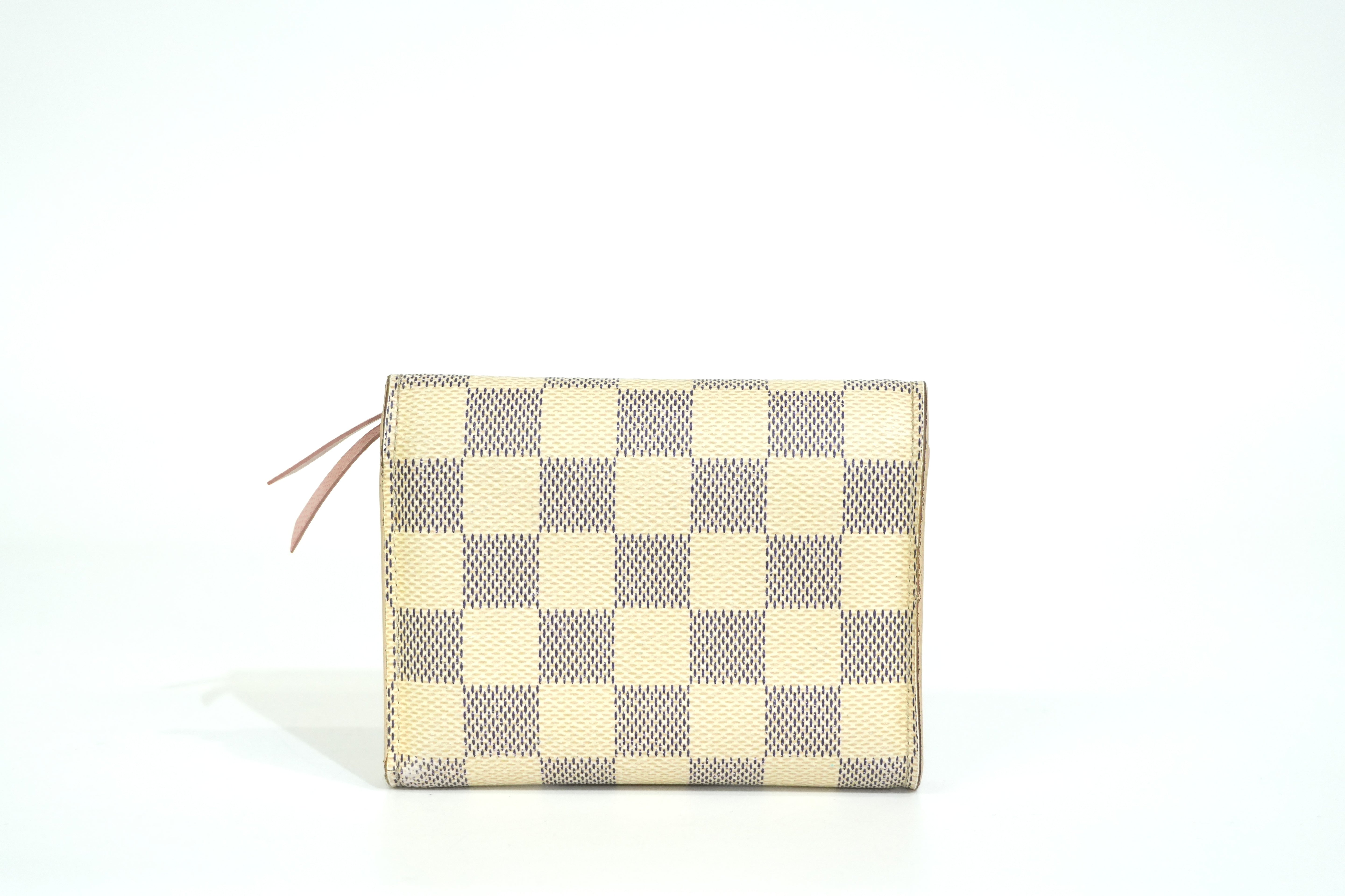 Pre-owned Louis Vuitton Damier Azur Victorine Wallet