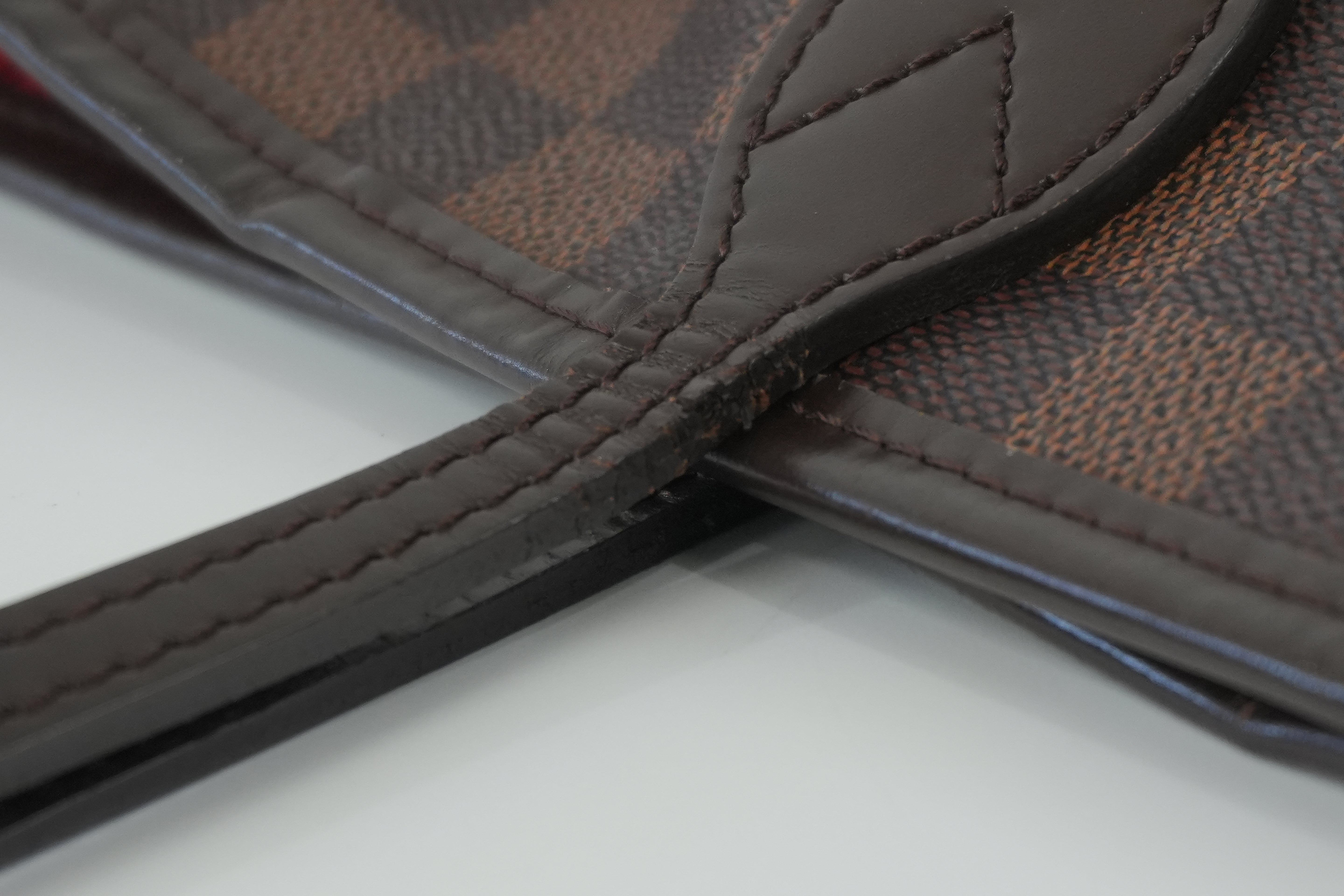 Louis Vuitton Damier Ebene Neverfull MM Shoulder Tote Bag Used