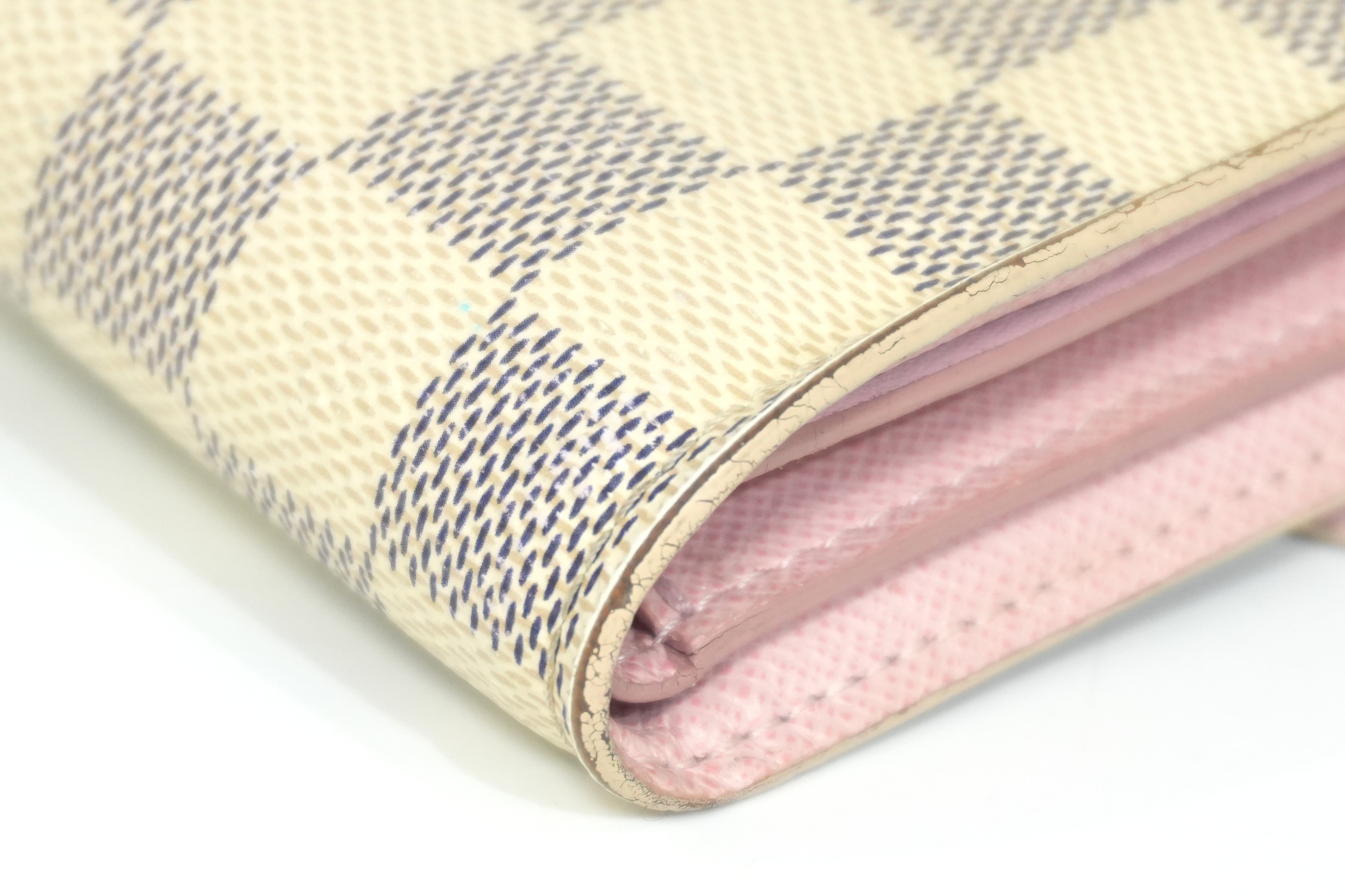 Pre-owned Louis Vuitton Damier Azur Victorine Wallet