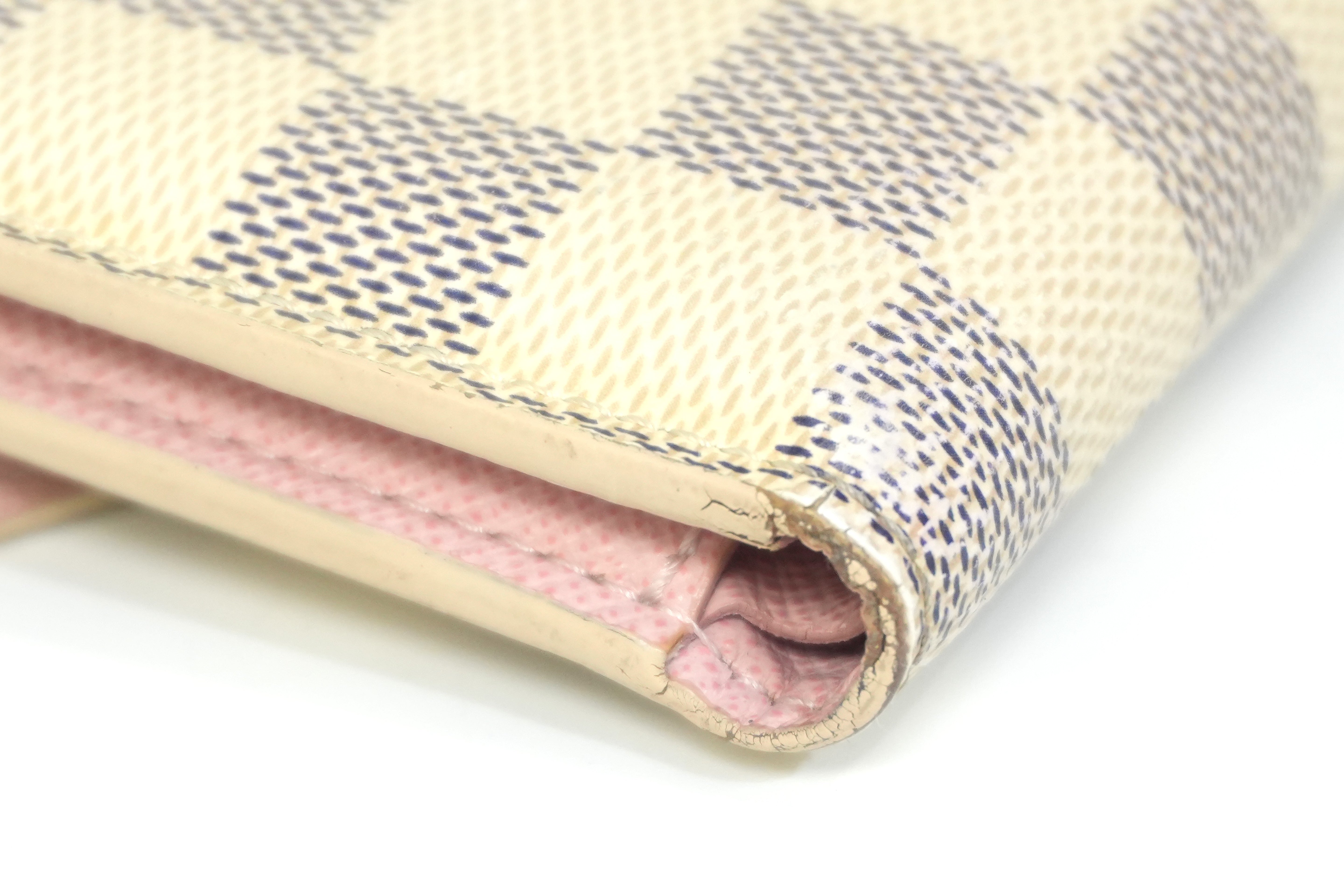 Pre-owned Louis Vuitton Damier Azur Victorine Wallet