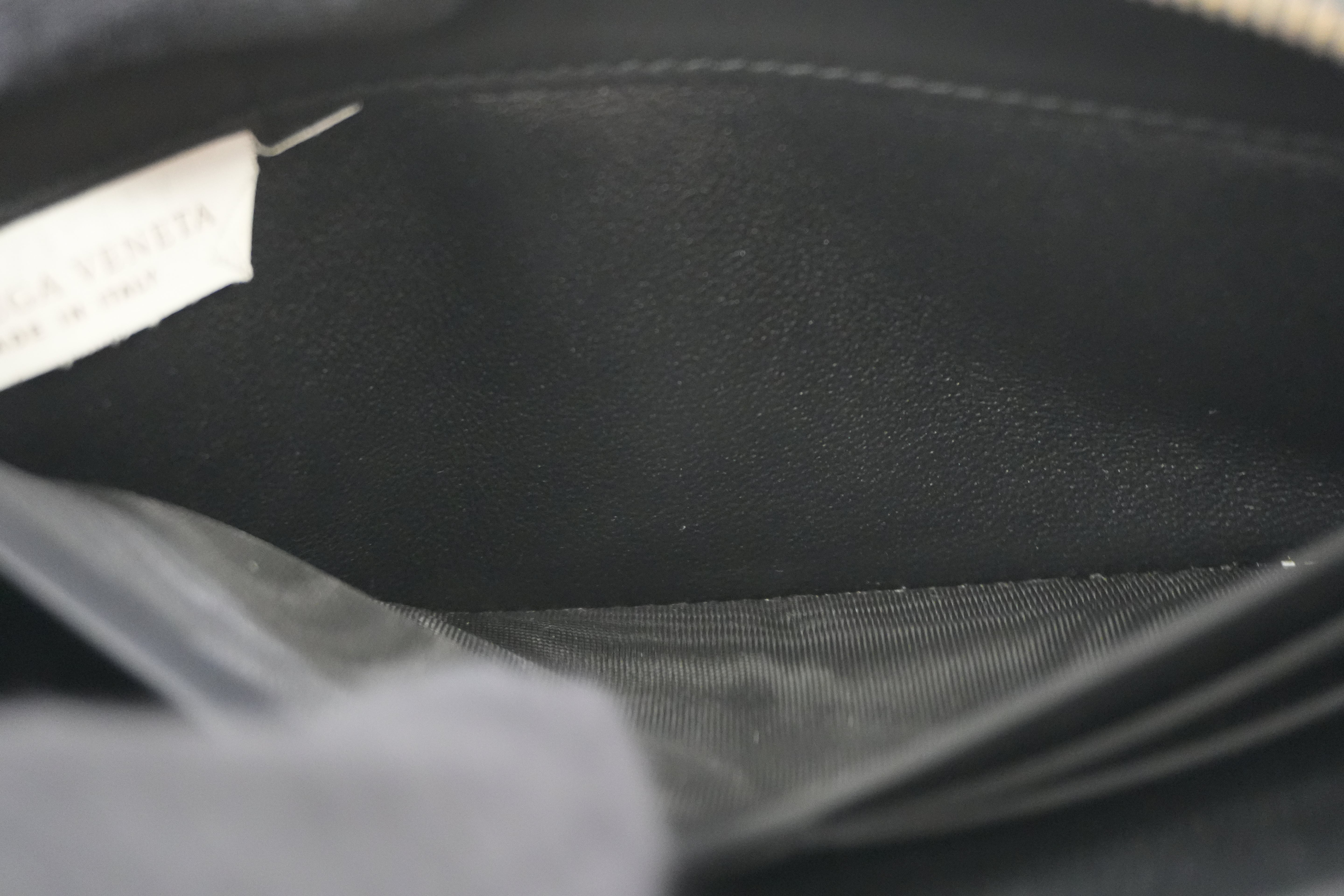 Pre-owned Bottega Zippy Long Wallet Black