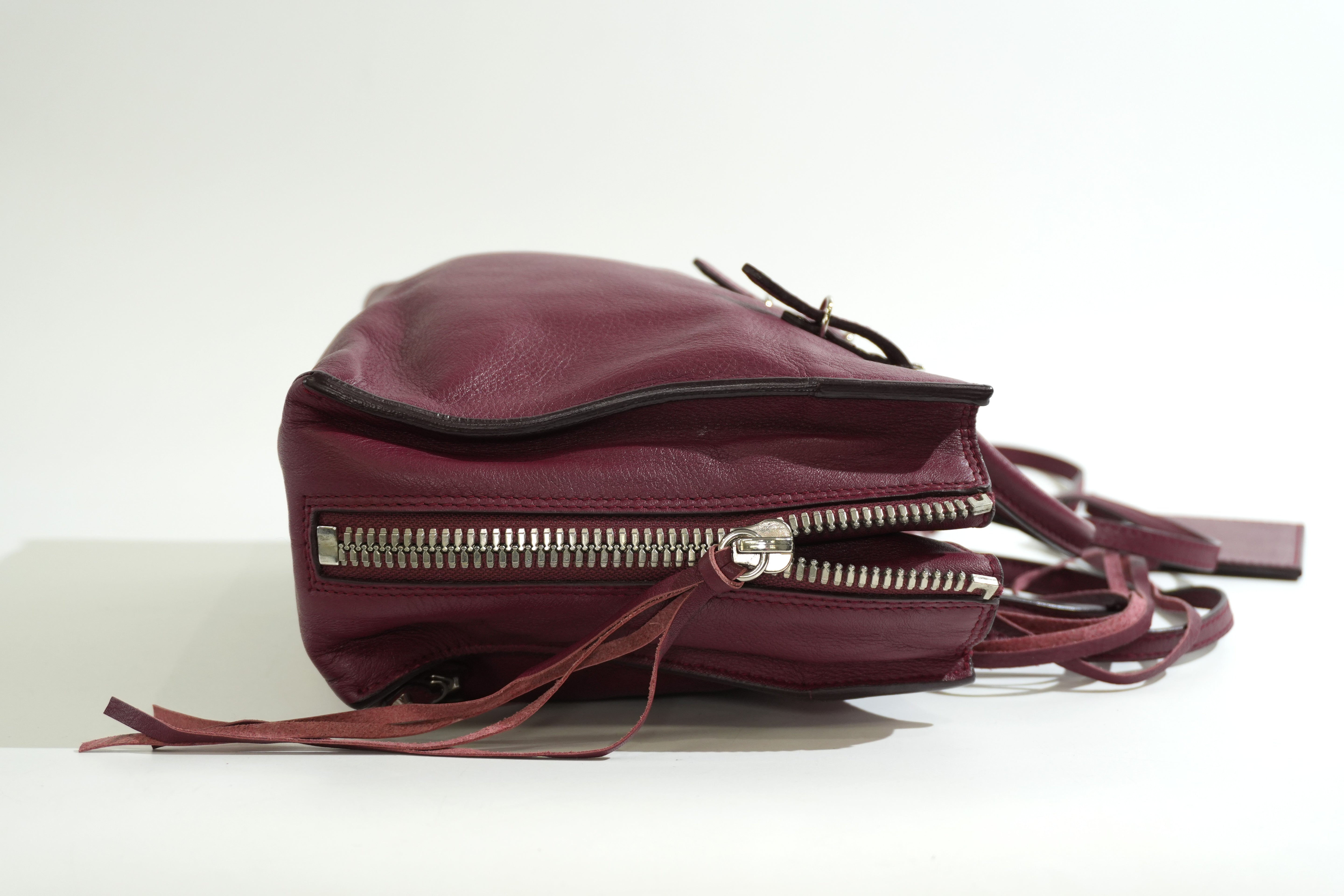 Pre-owned Balenciaga Papier A6 Zip Handbag Red