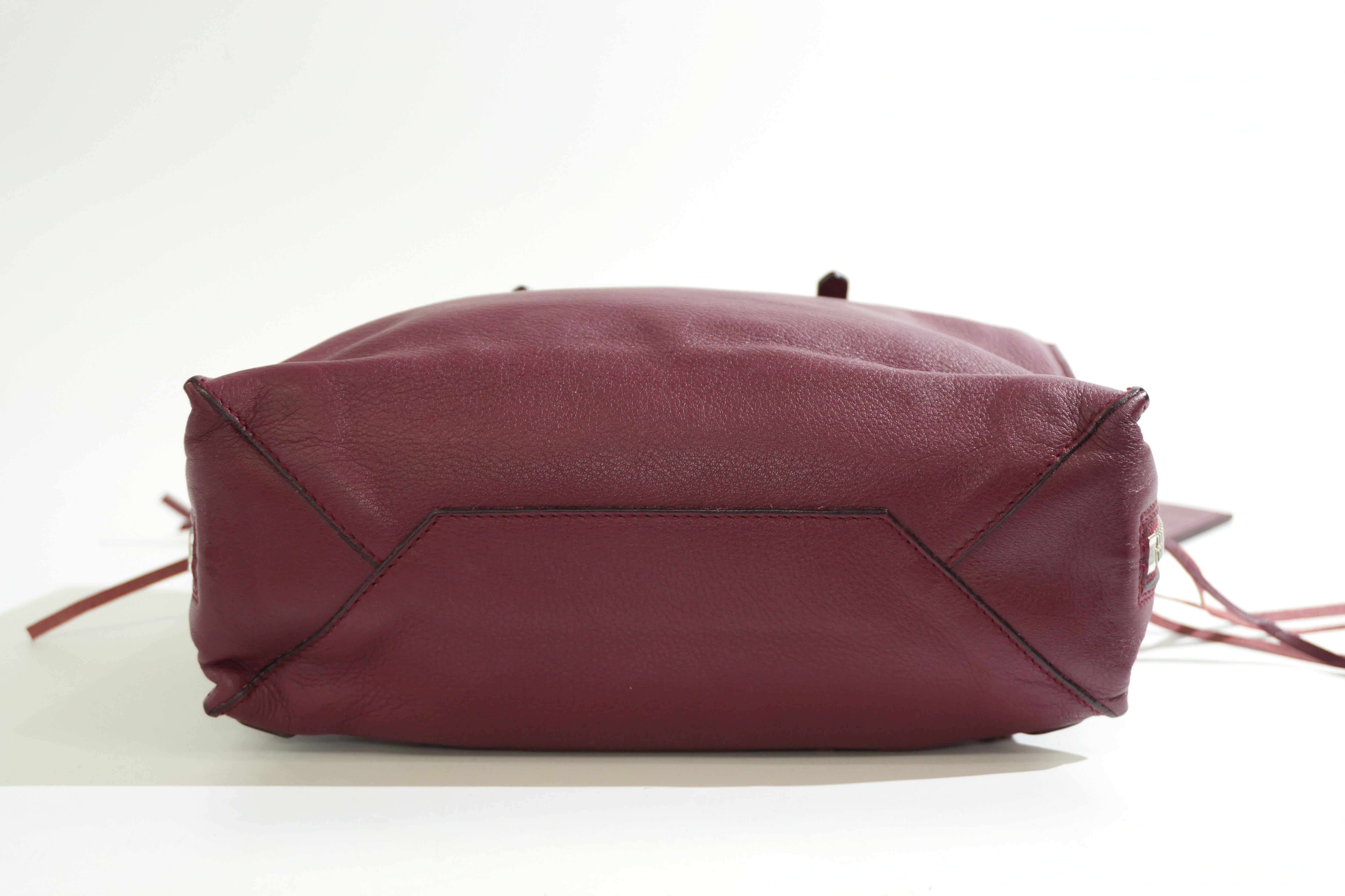 Pre-owned Balenciaga Papier A6 Zip Handbag Red
