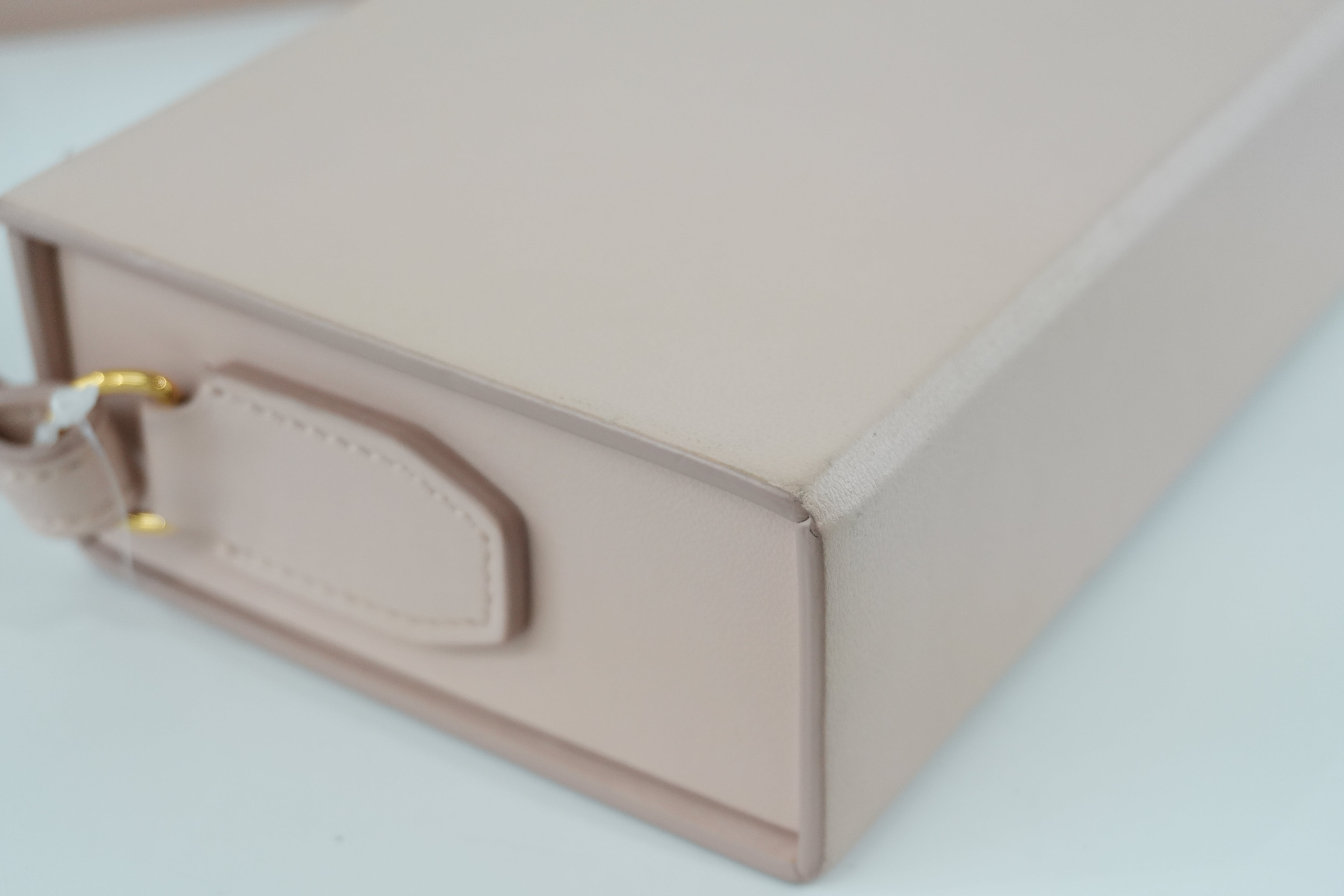 Fendi Horizontal Pink Box Clutch Used