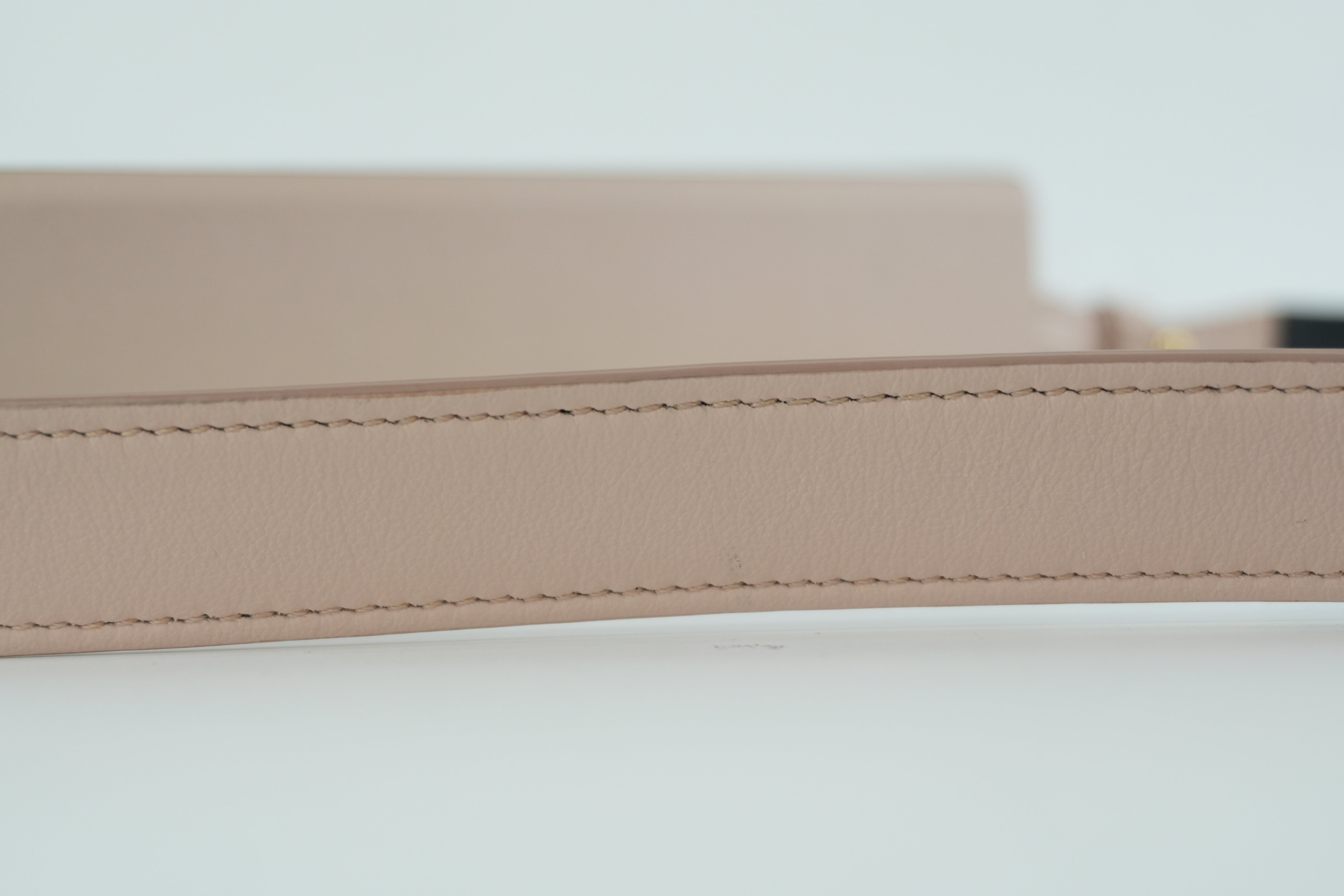 Fendi Horizontal Pink Box Clutch Used