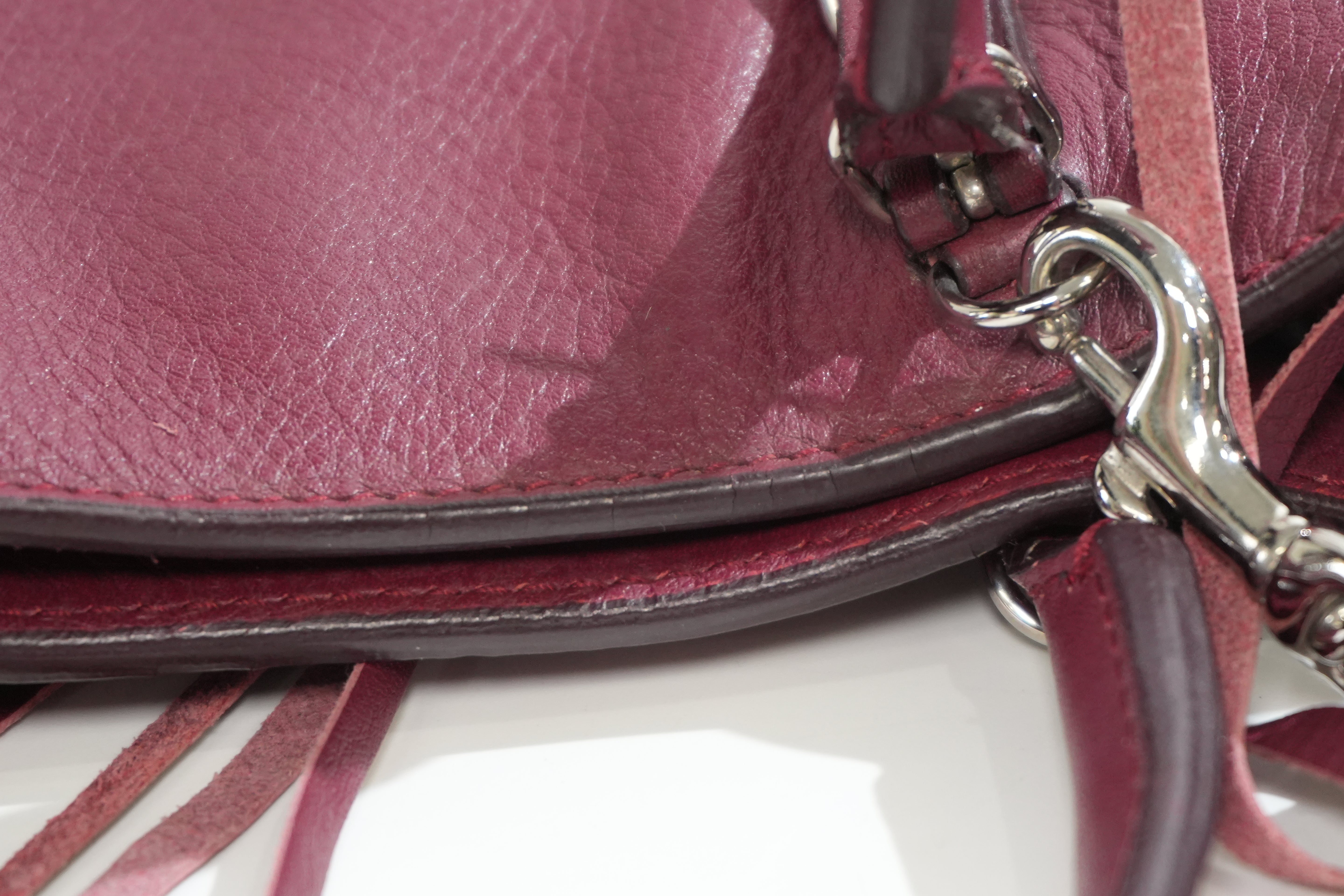Pre-owned Balenciaga Papier A6 Zip Handbag Red