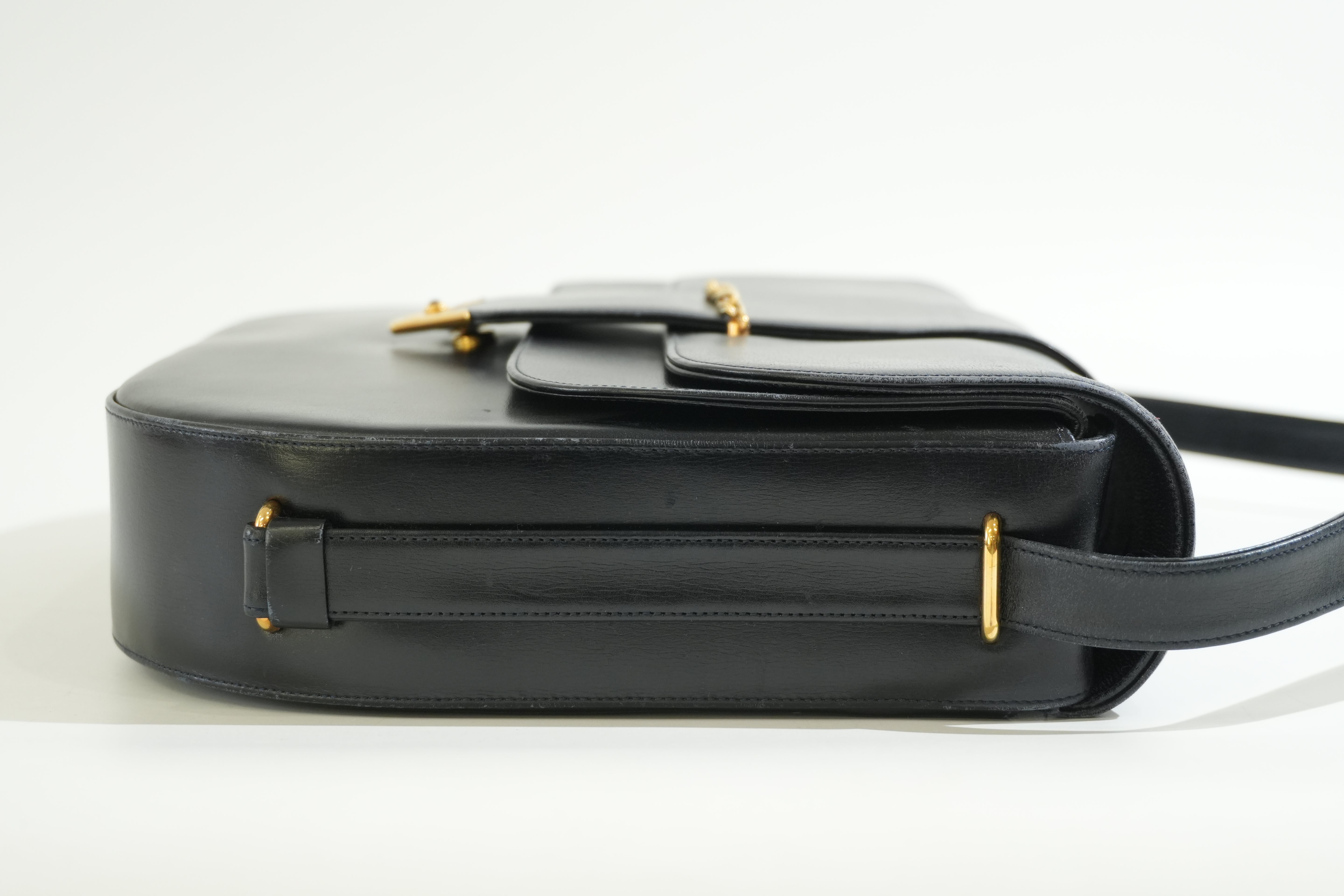 Pre-owned Cartier Sapphire Shoulder Bag Black