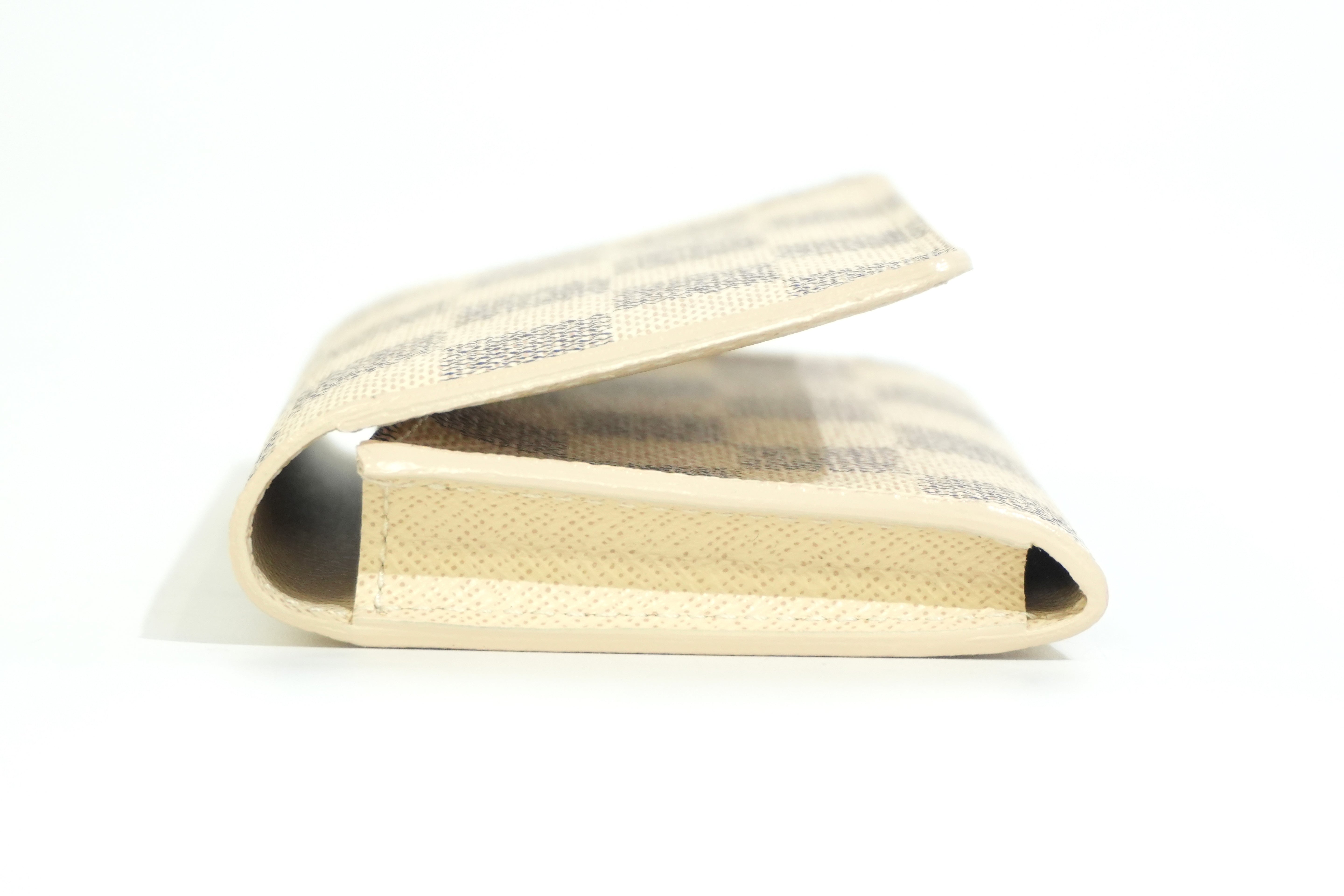 Pre-owned Louis Vuitton Damier Azur Card Case