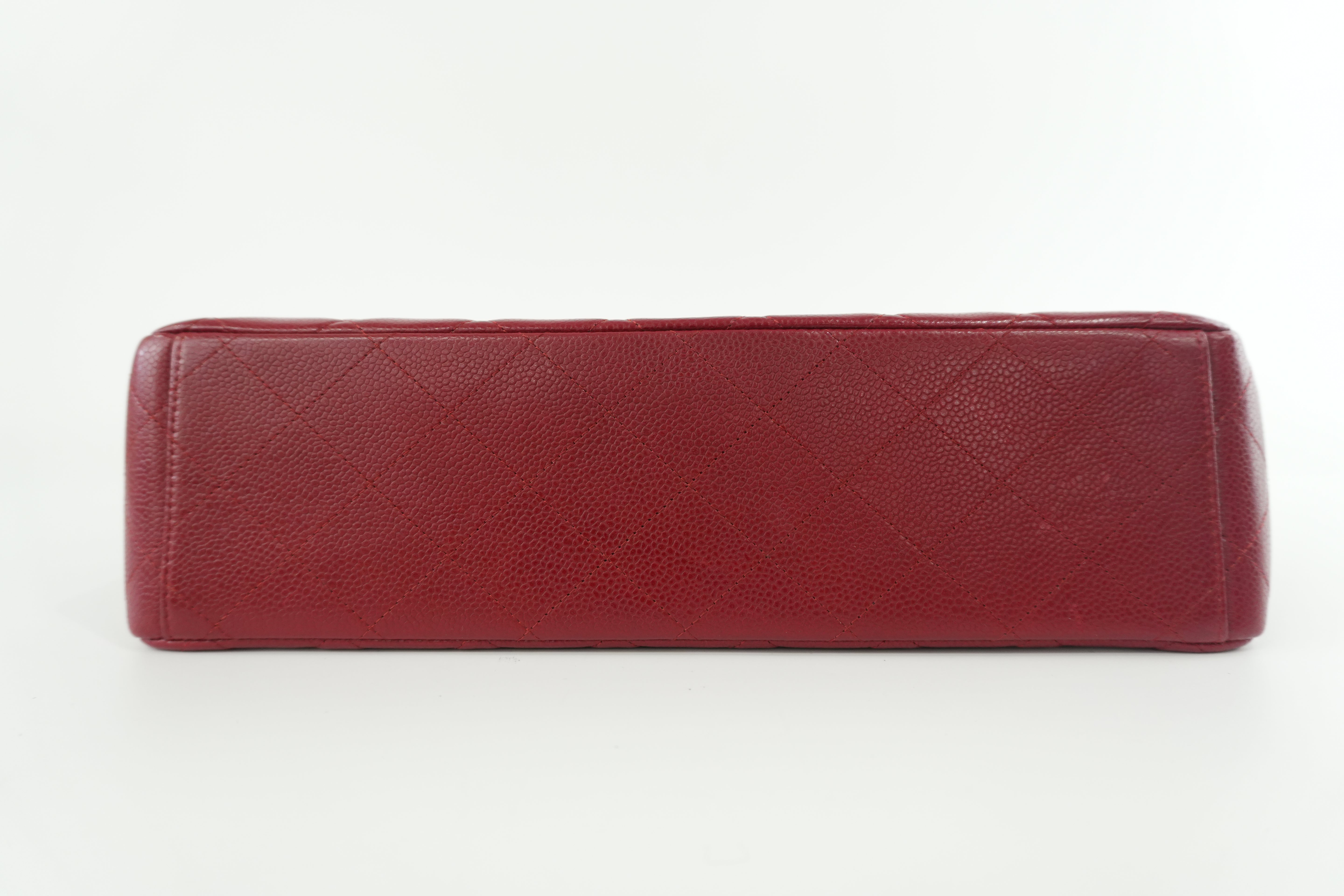 Chanel Matelasse Chain Red Shoulder Bag Used