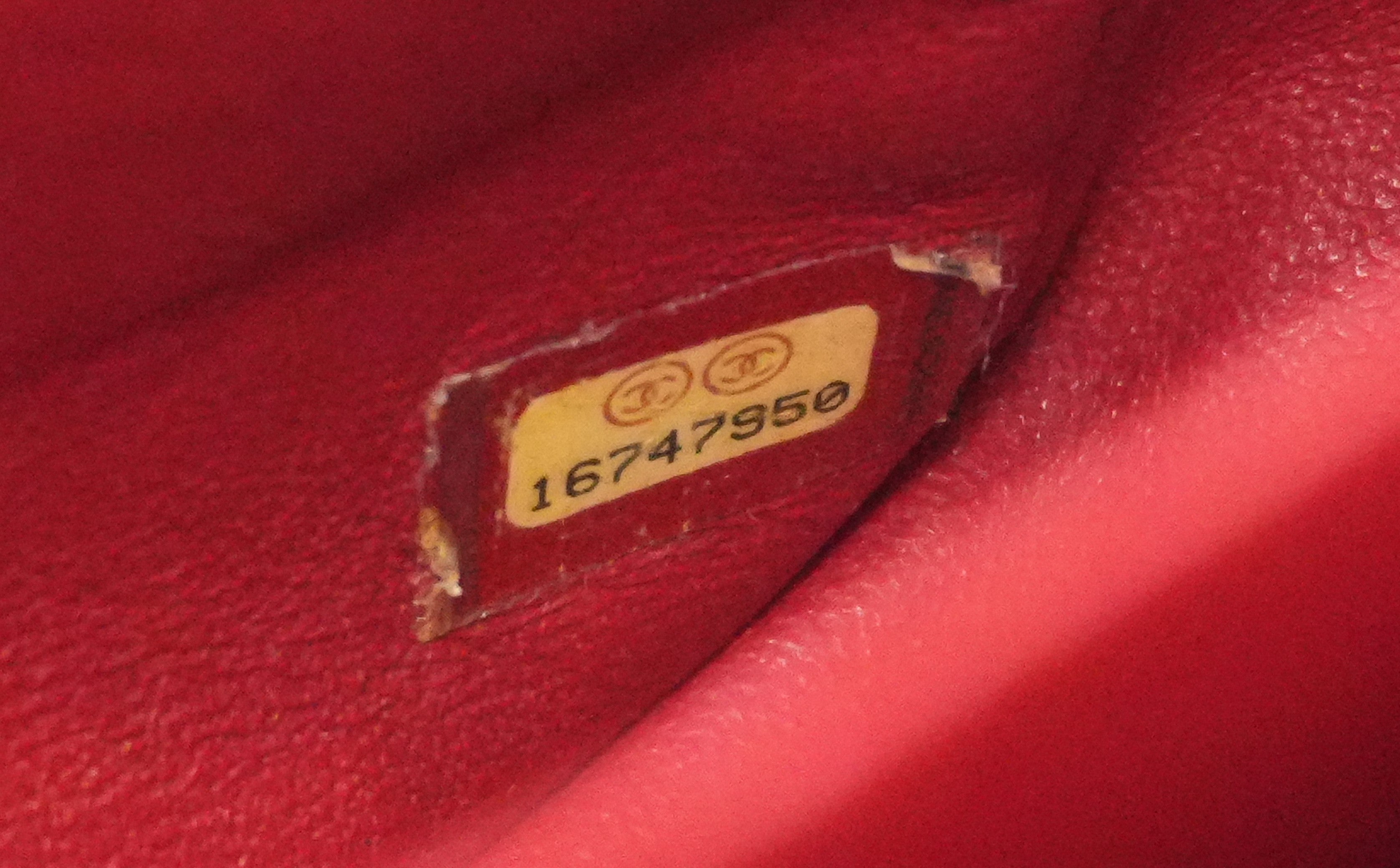 Chanel Matelasse Chain Red Shoulder Bag Used