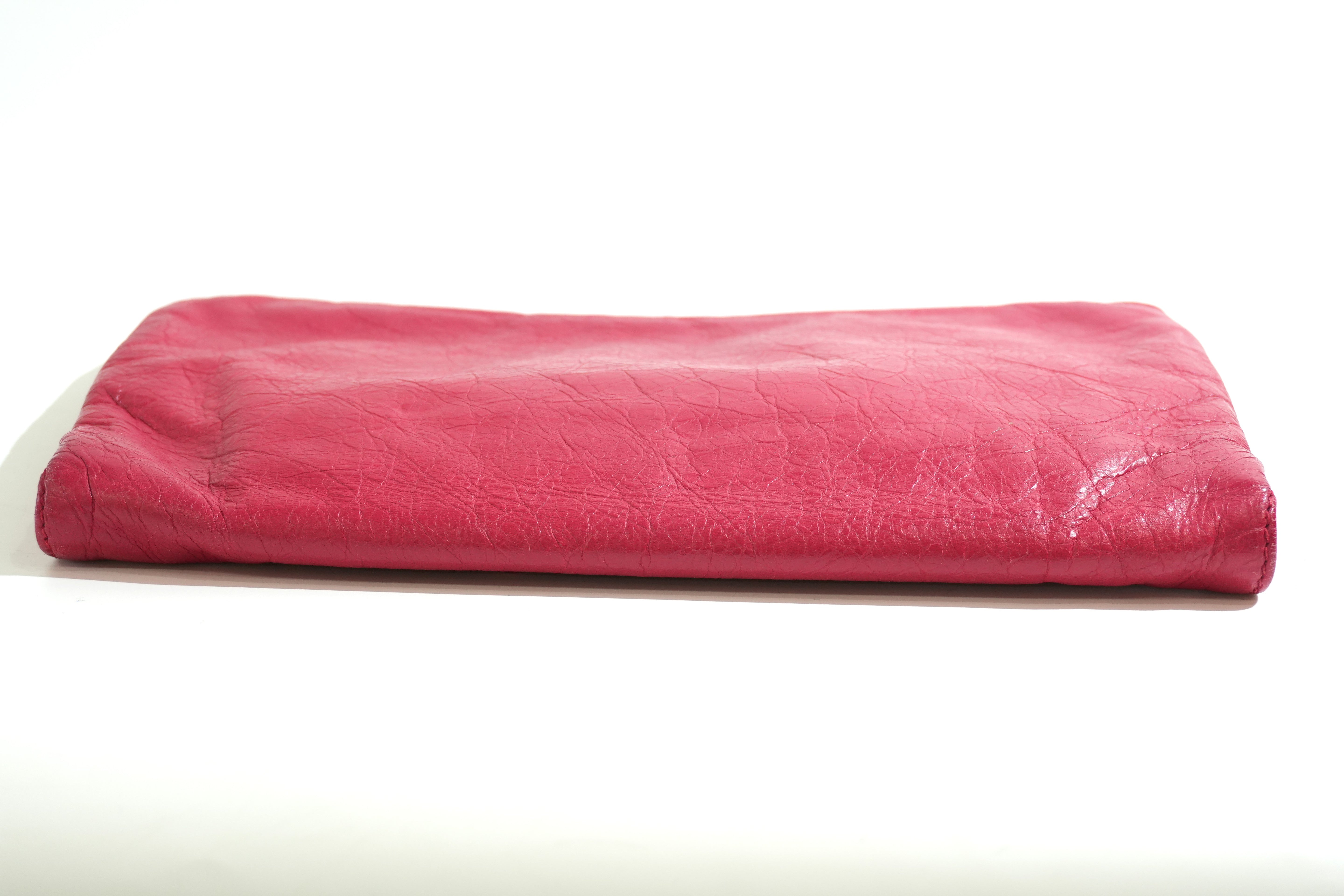 Pre-owned Balenciaga Clutch Bag Red