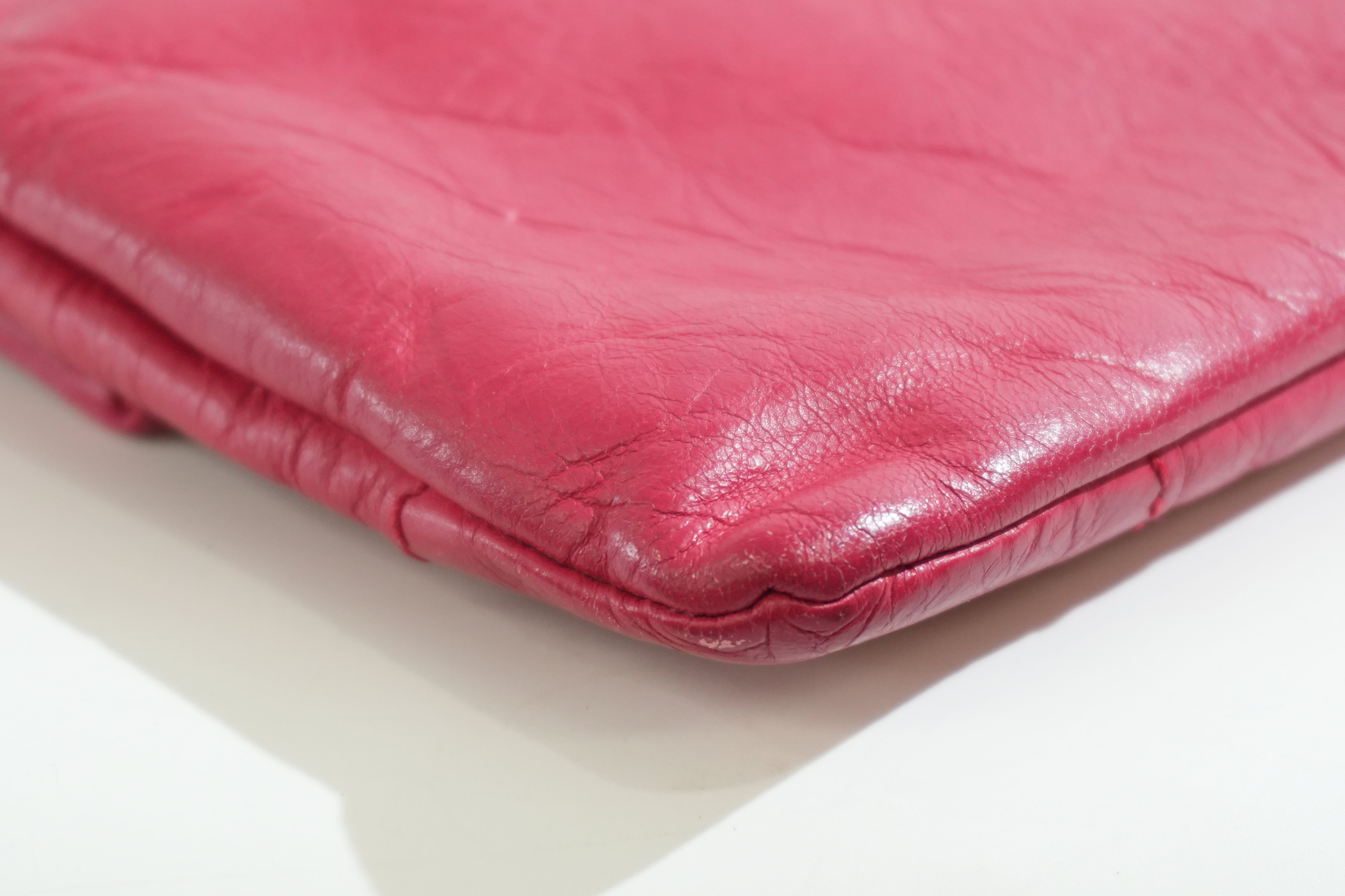 Pre-owned Balenciaga Clutch Bag Red
