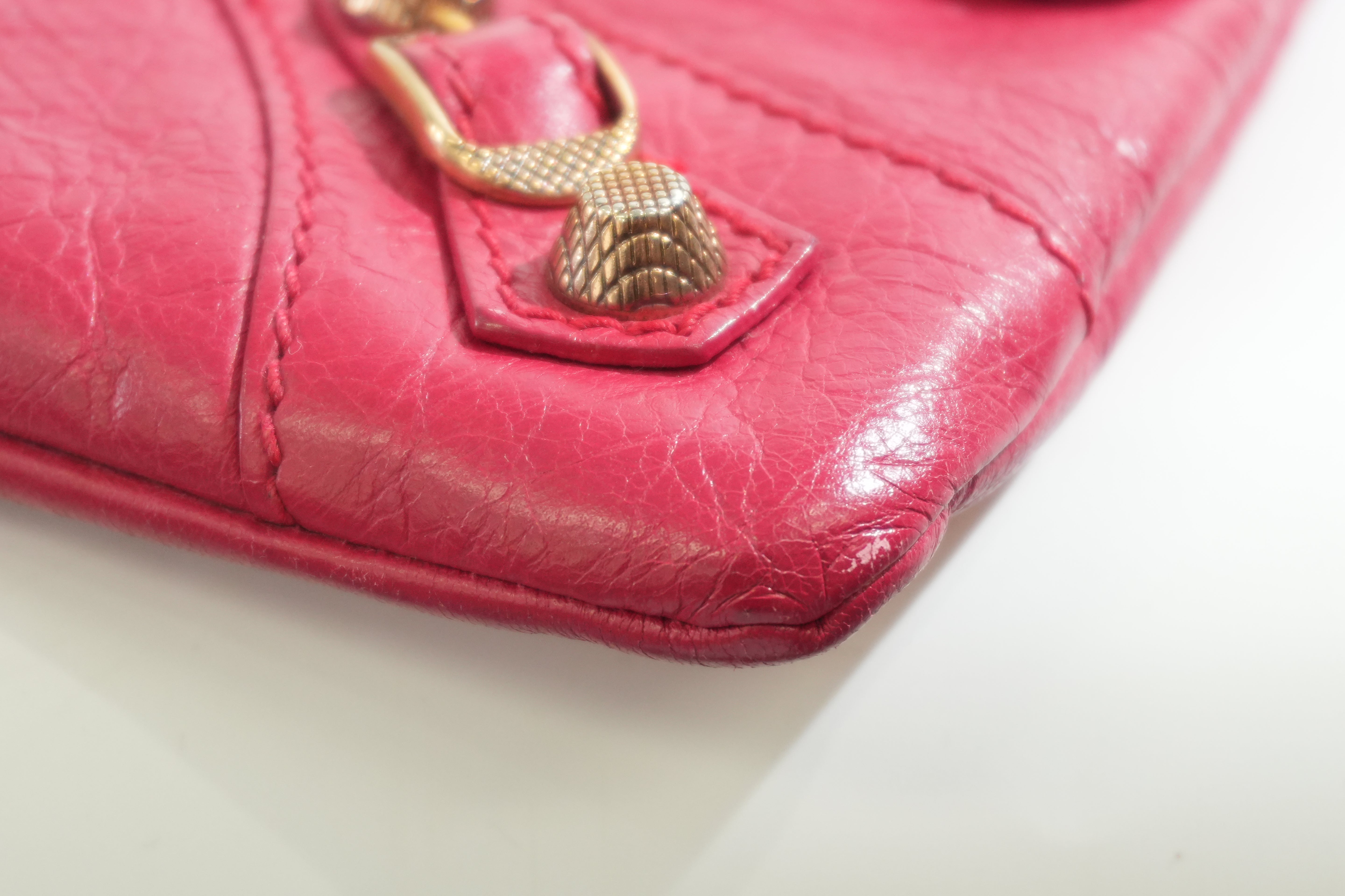 Pre-owned Balenciaga Clutch Bag Red