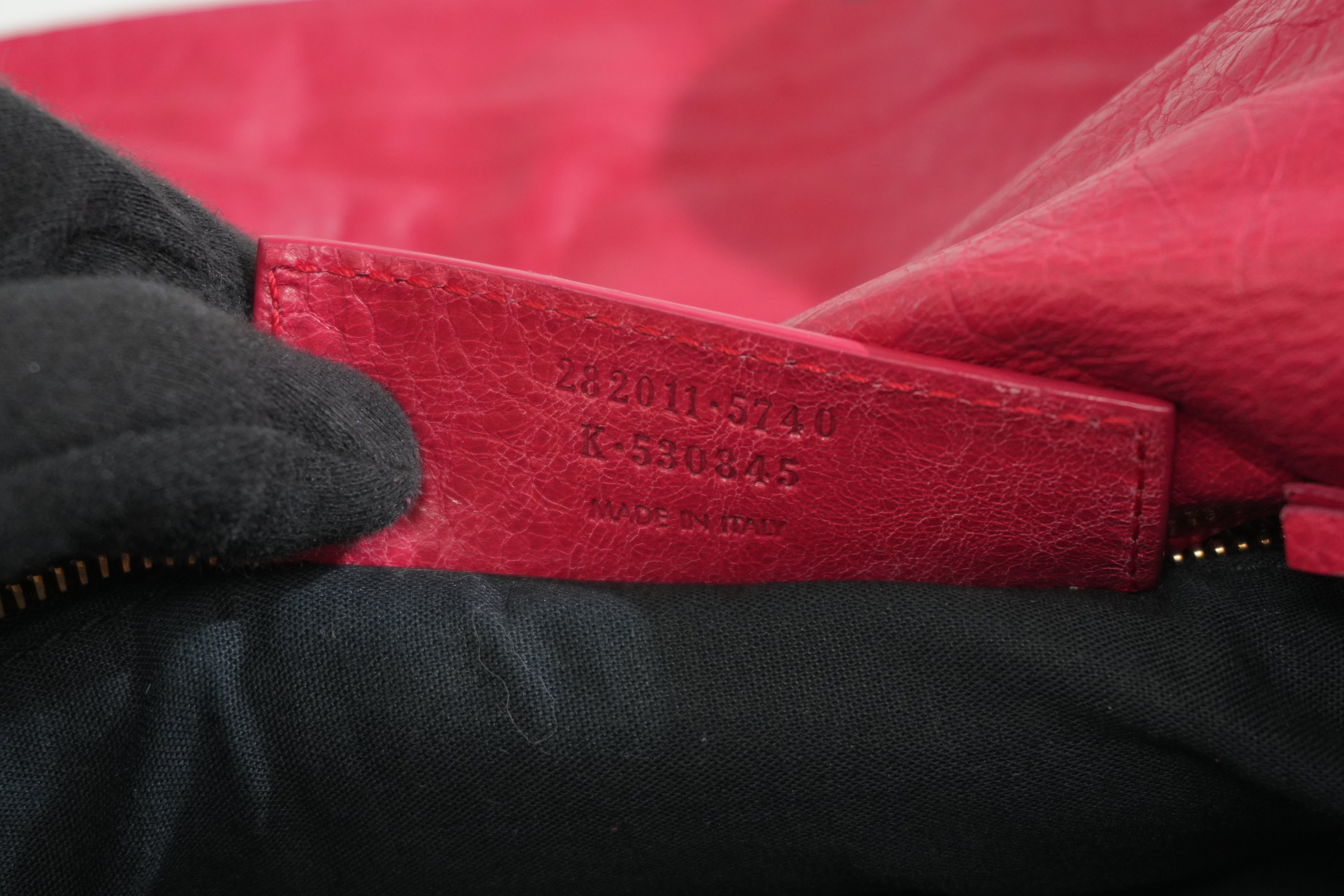 Pre-owned Balenciaga Clutch Bag Red
