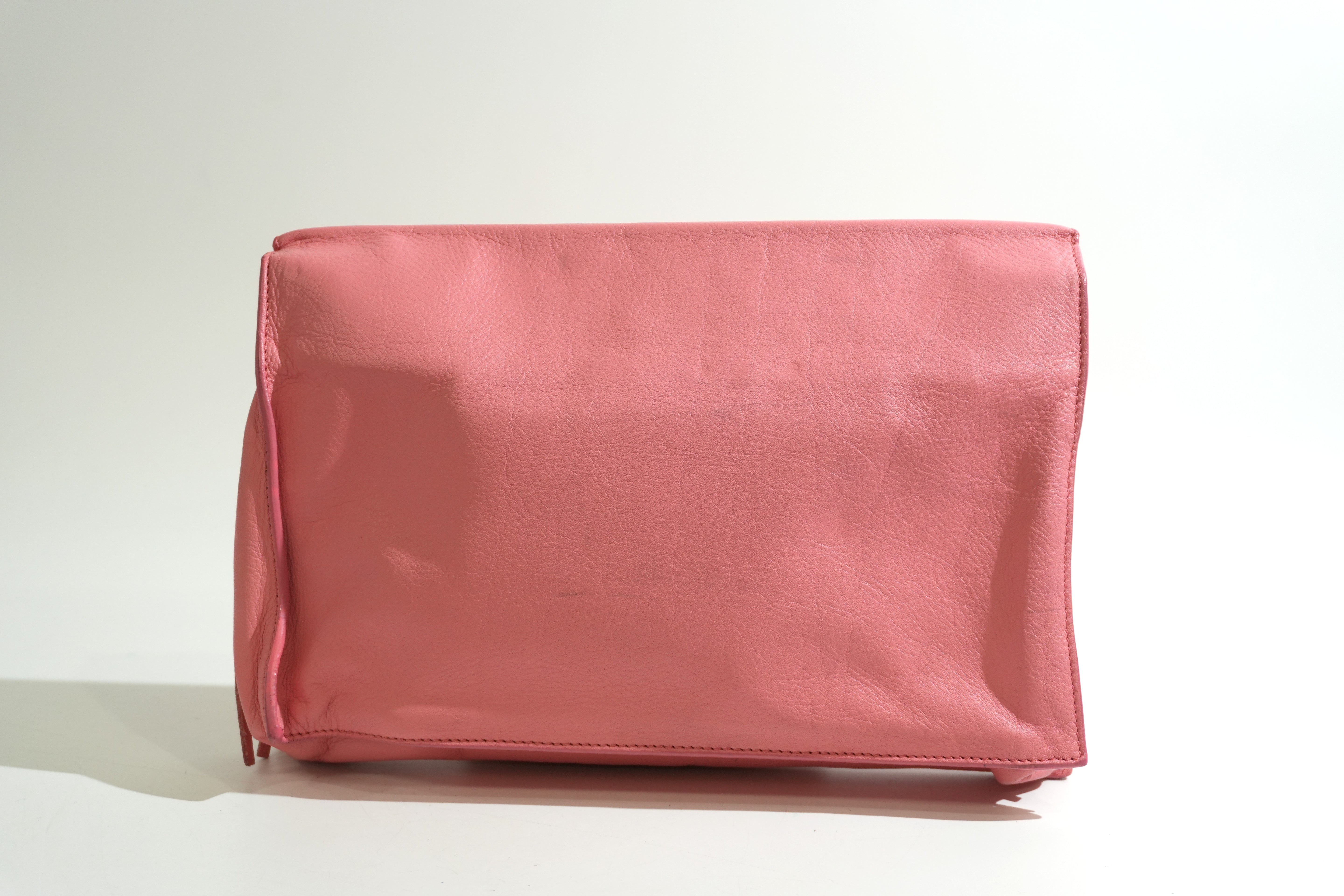 Pre-owned Balenciaga Envelope Style Flap Clutch Bag Pink