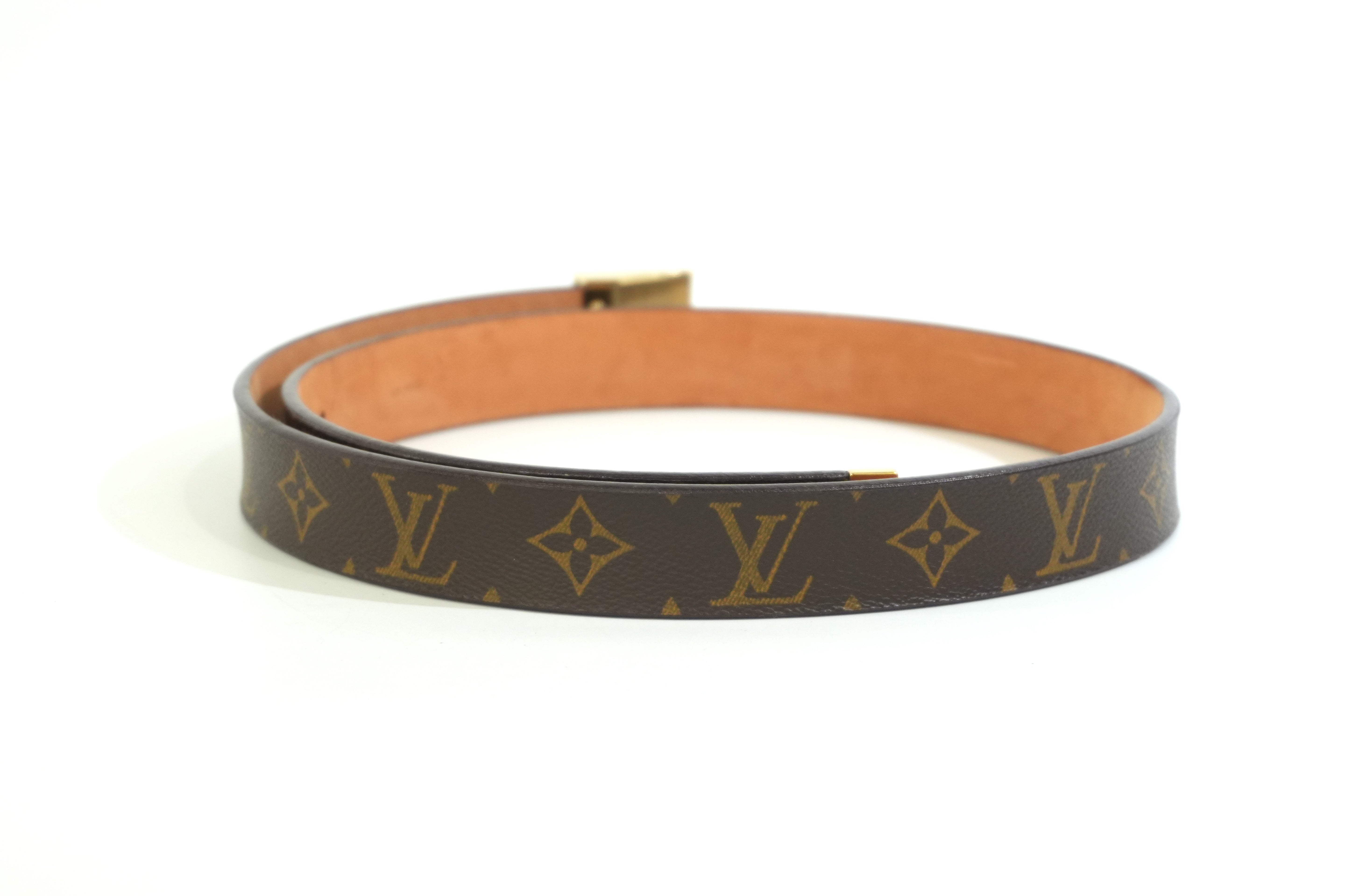 Pre-owned Louis Vuitton Monogram Belt