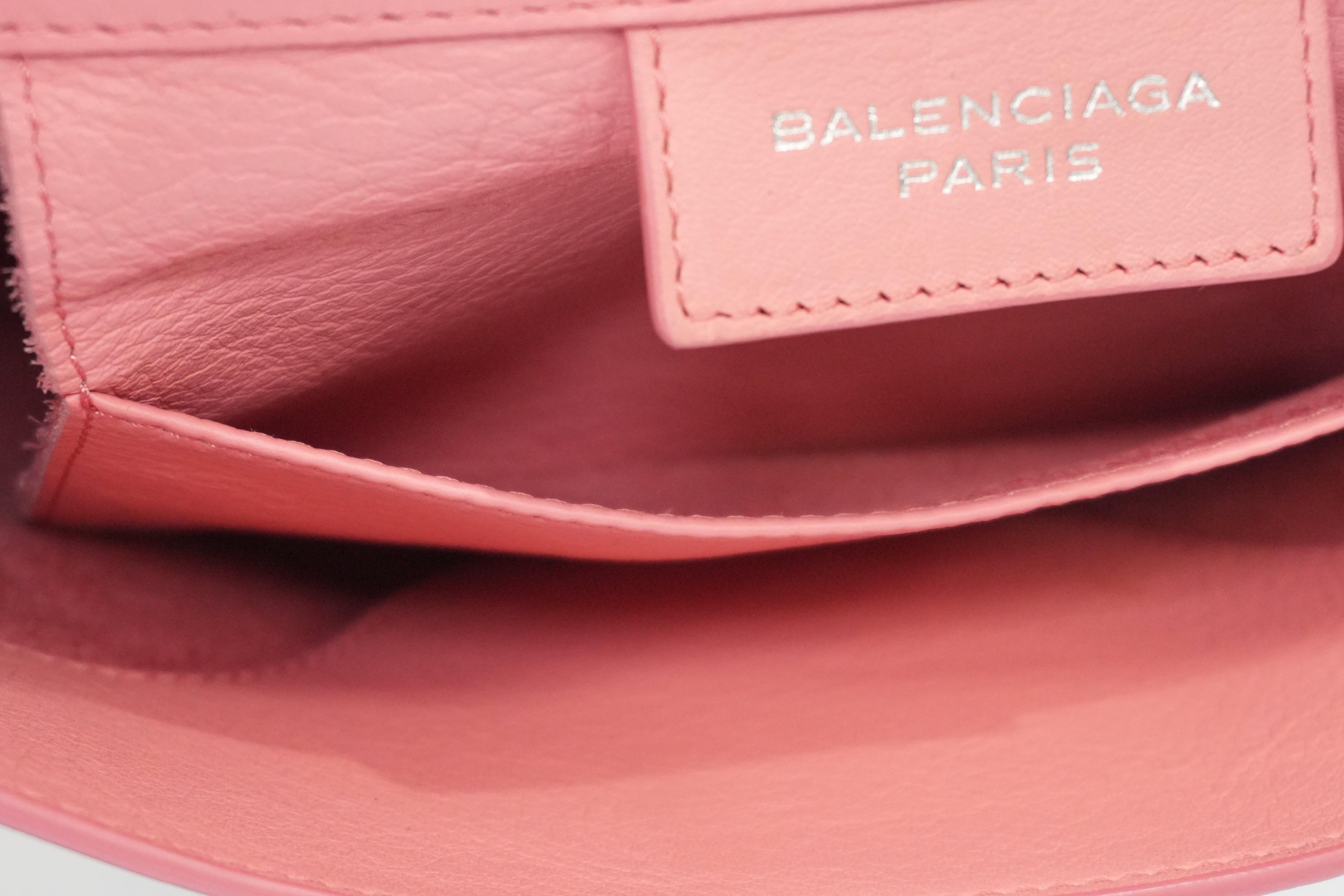 Pre-owned Balenciaga Envelope Style Flap Clutch Bag Pink