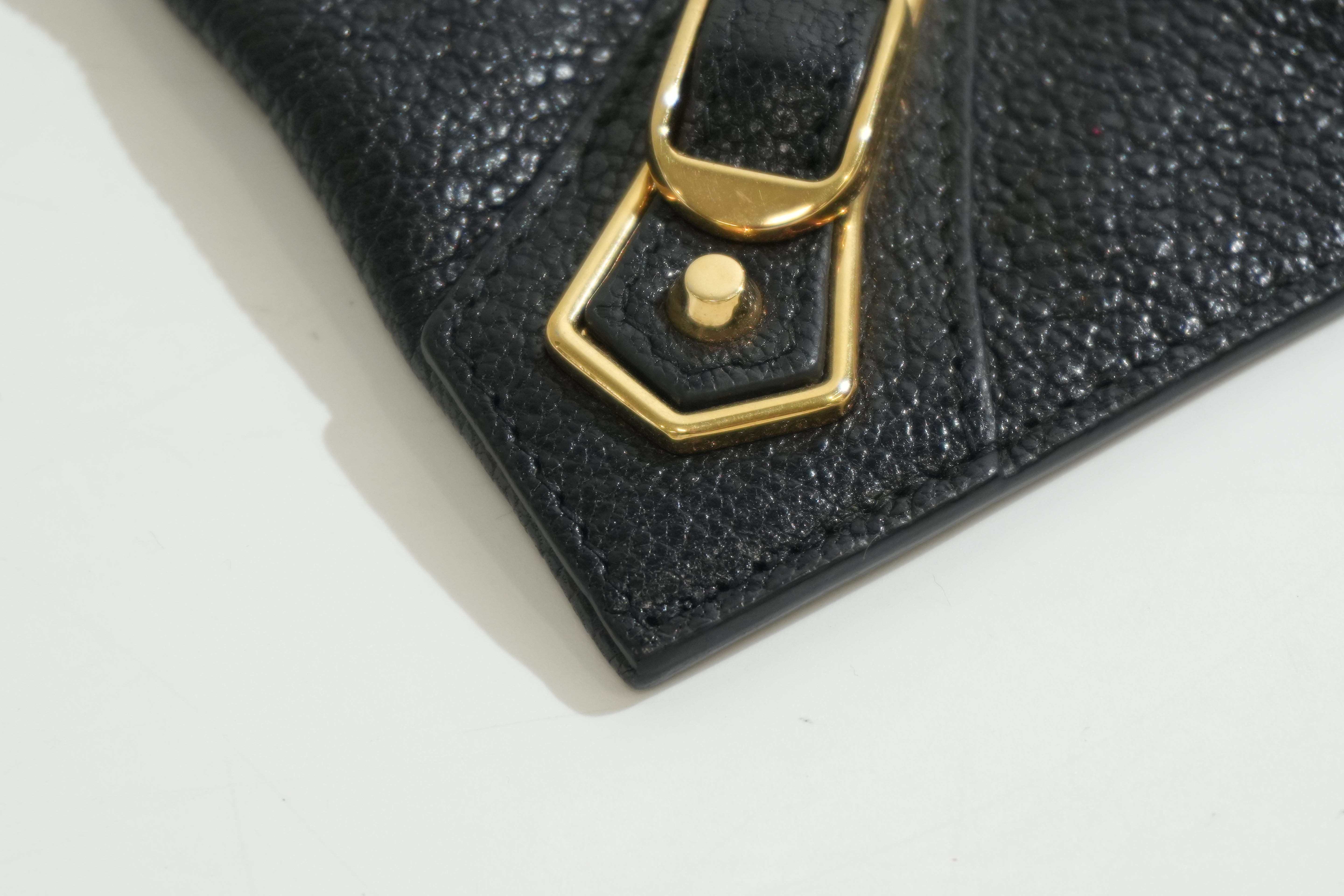 Pre-owned Balenciaga Motocross Classic Clutch Bag Black
