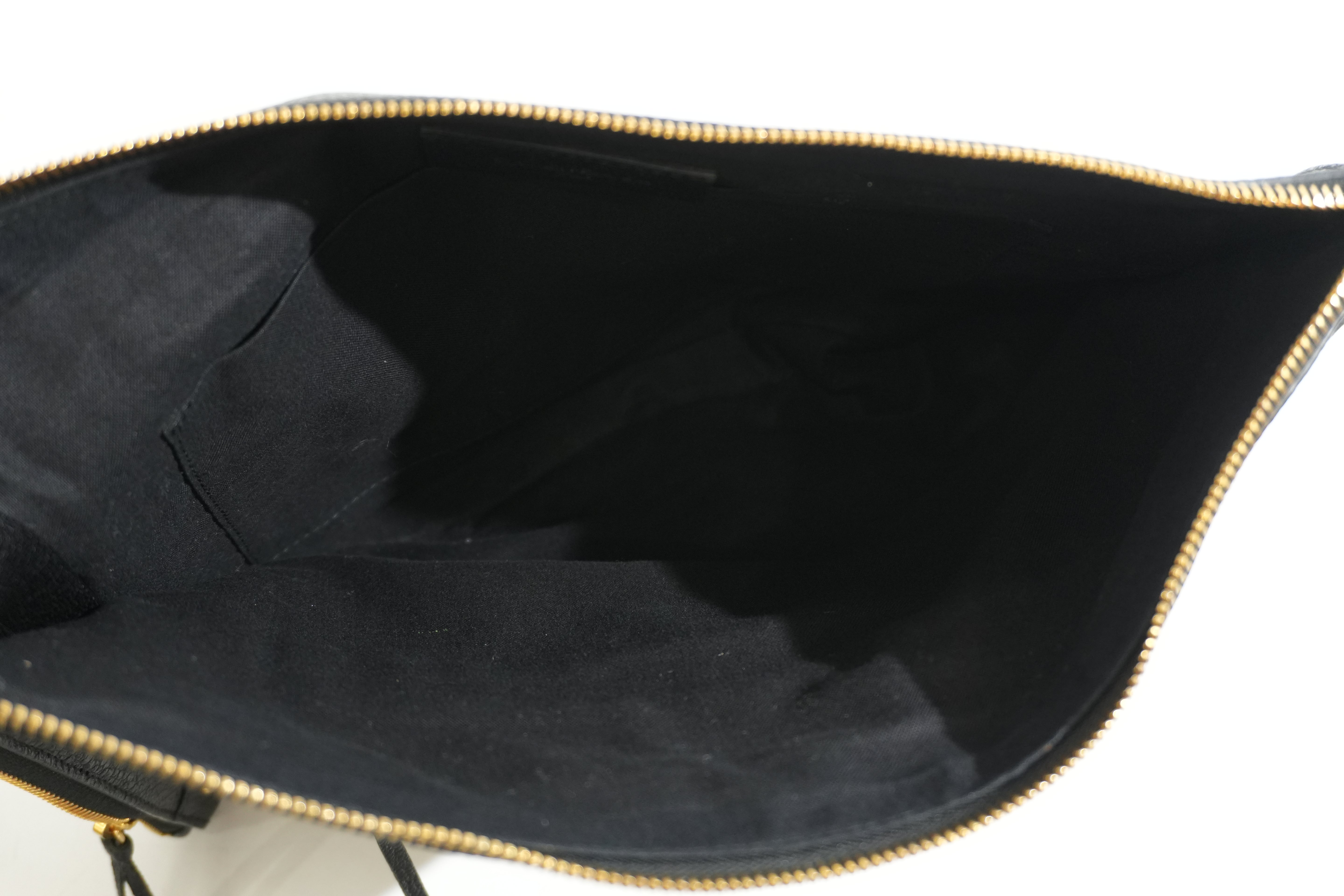 Pre-owned Balenciaga Motocross Classic Clutch Bag Black