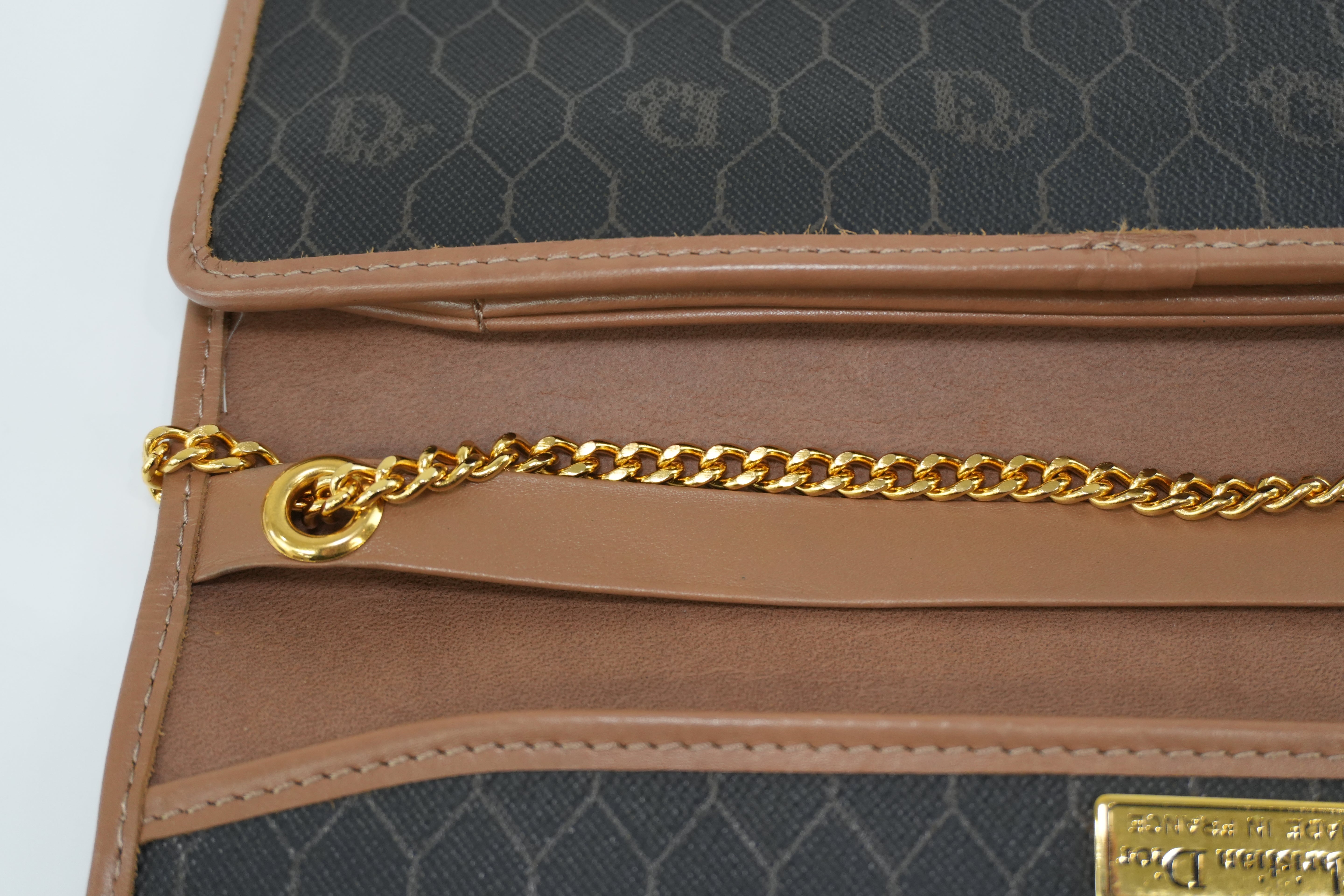 Pre-owned Christian Dior Clutch Bag Brown