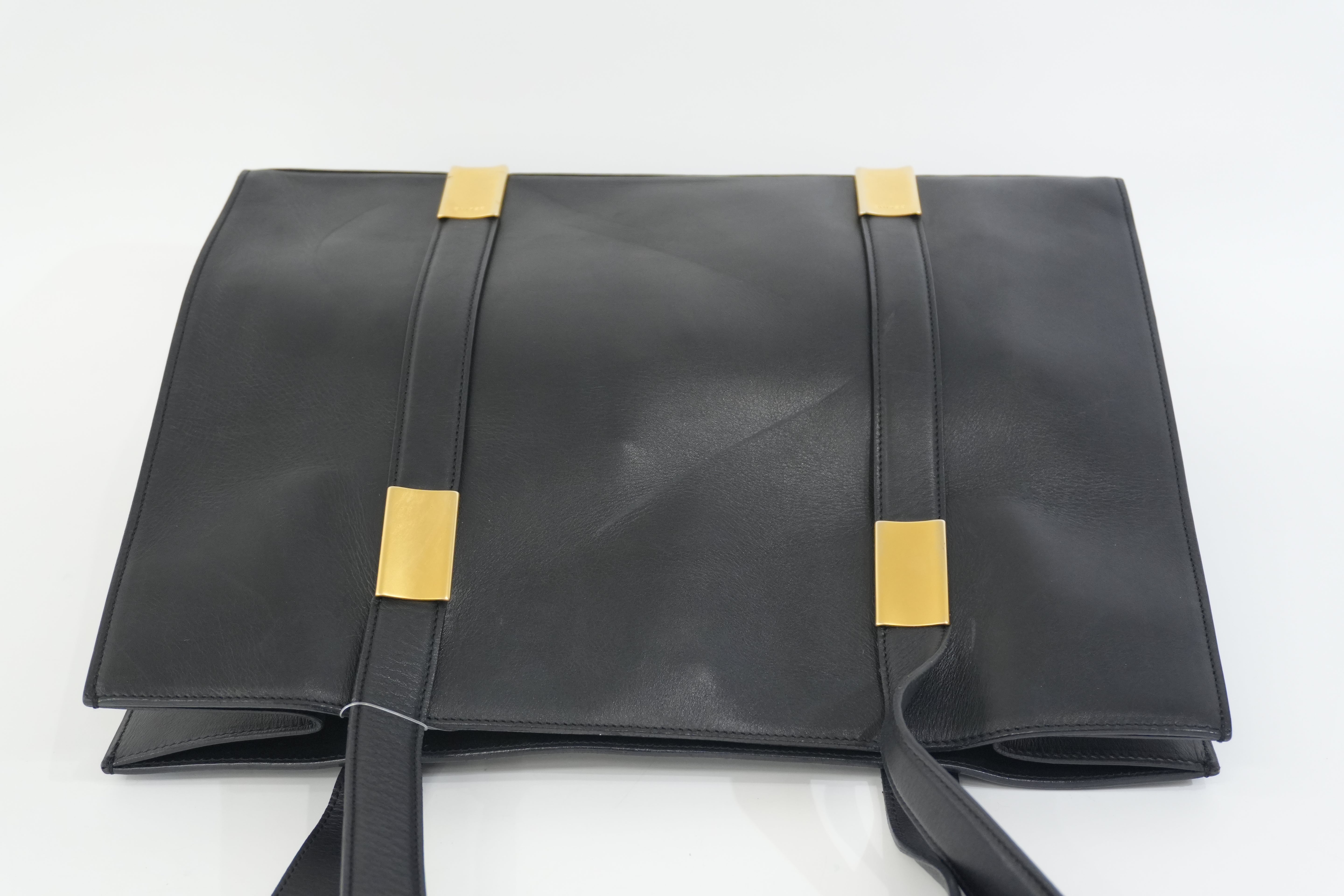 Pre-owned Celine Leather Shoulder Bag Black