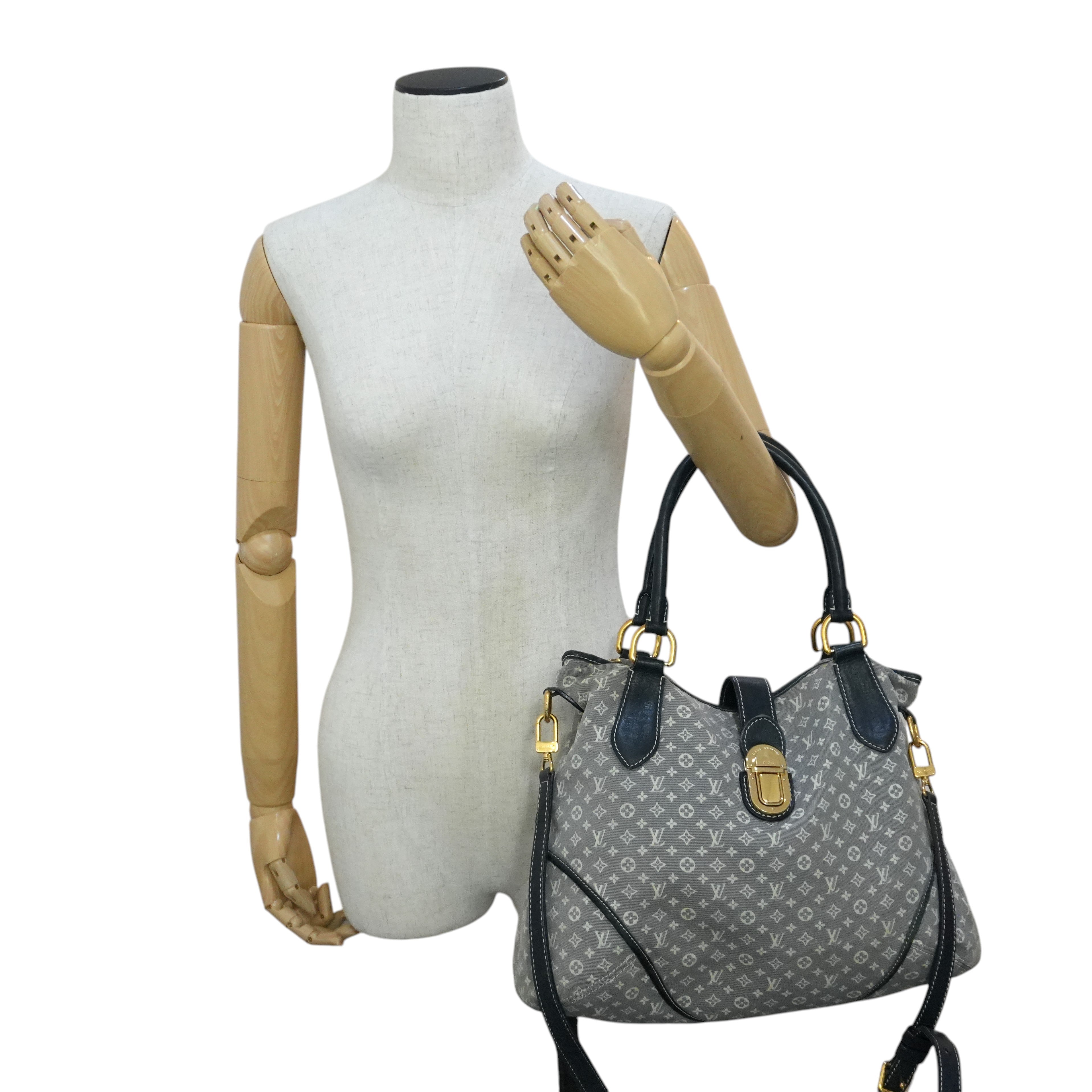 Pre-owned Louis Vuitton Encre Monogram Idylle Elegie Tote Bag Gray