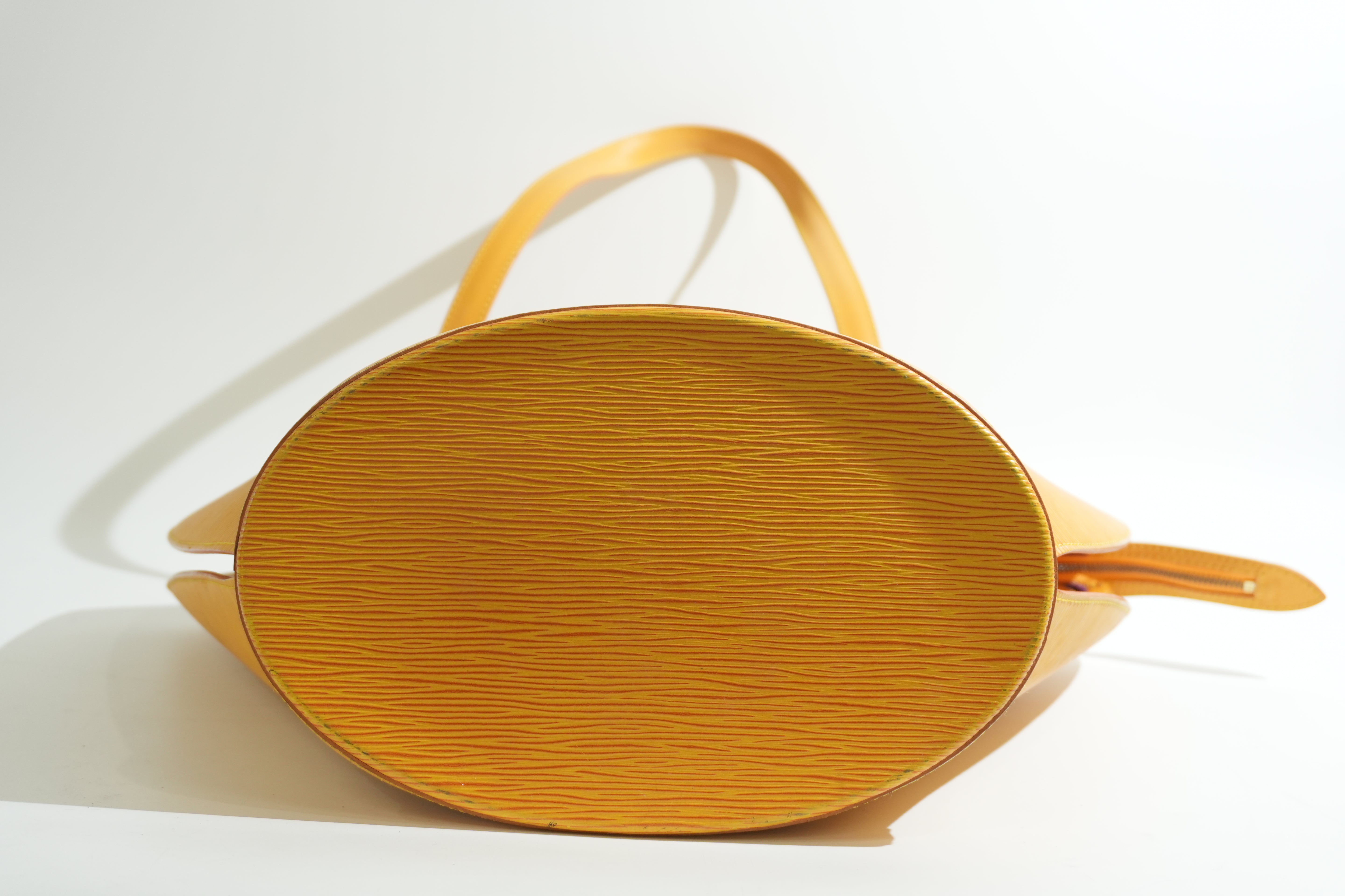 Pre-owned Louis Vuitton Epi Saint Jacque Gm Tote Bag Yellow