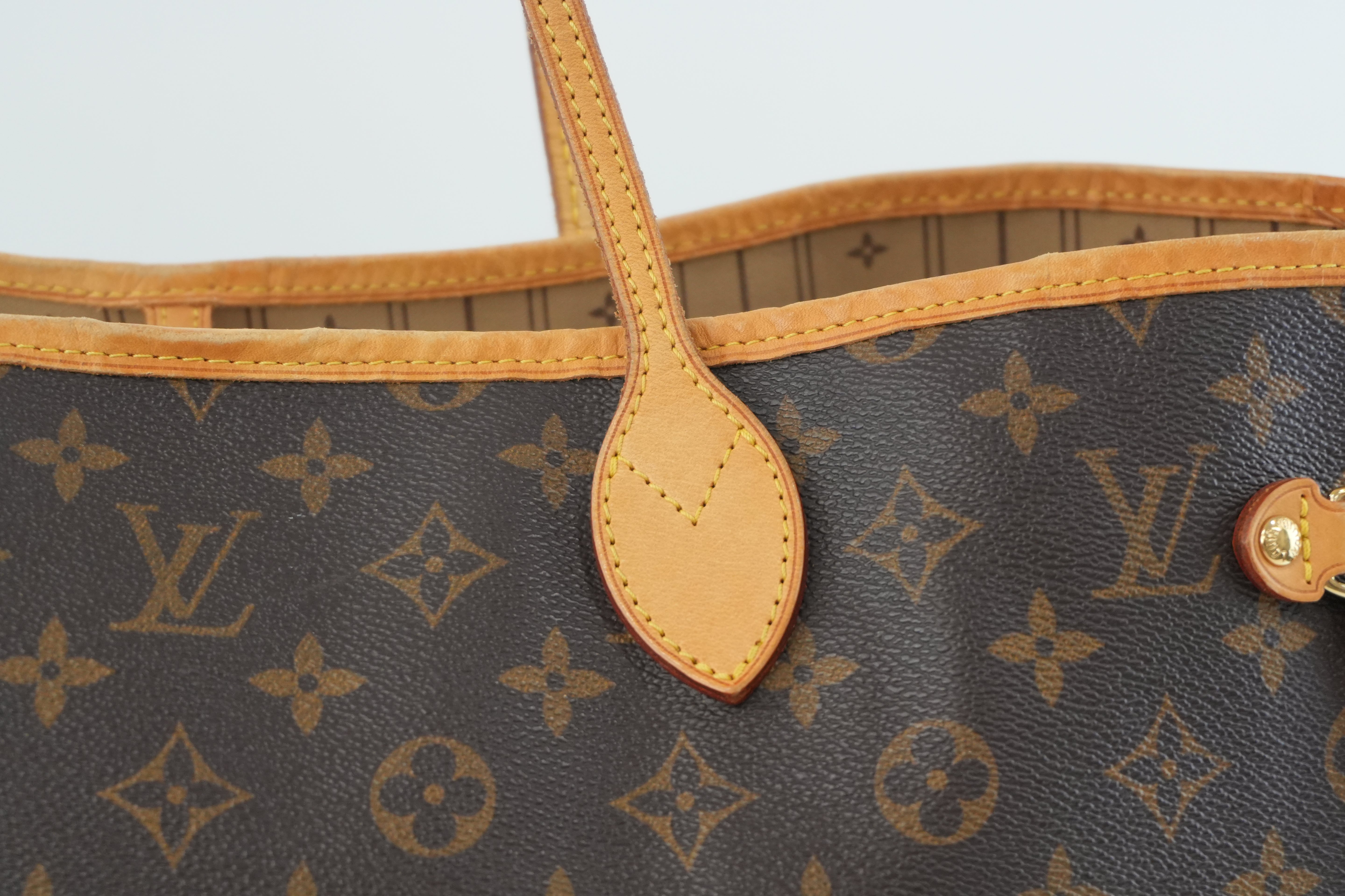 Louis Vuitton Monogram Neverfull GM Tote Bag Used