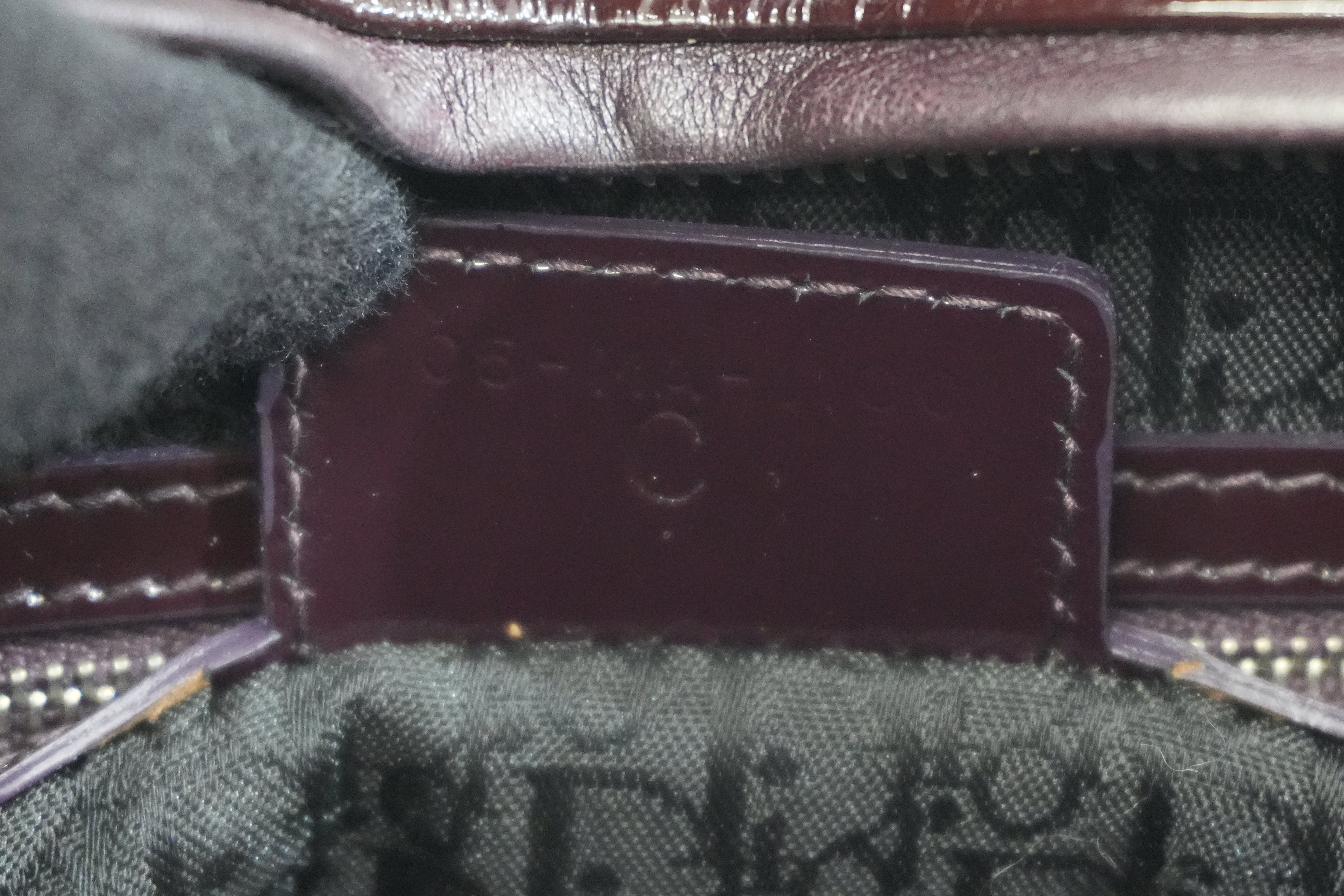Pre-owned Lady Dior Cannage Quilted Patent Two Way Shoulder Bag Purple