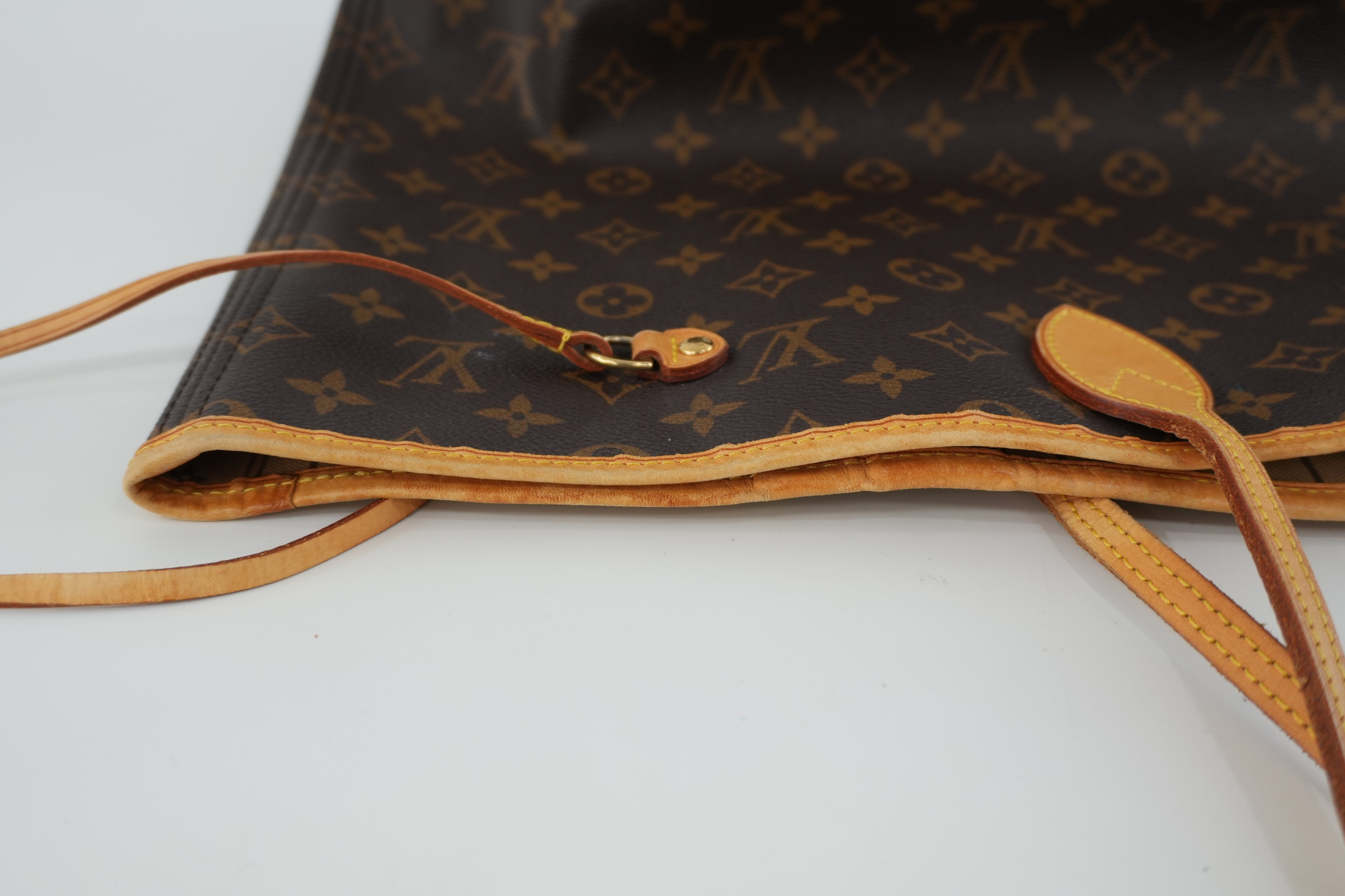 Louis Vuitton Monogram Neverfull GM Tote Bag Used