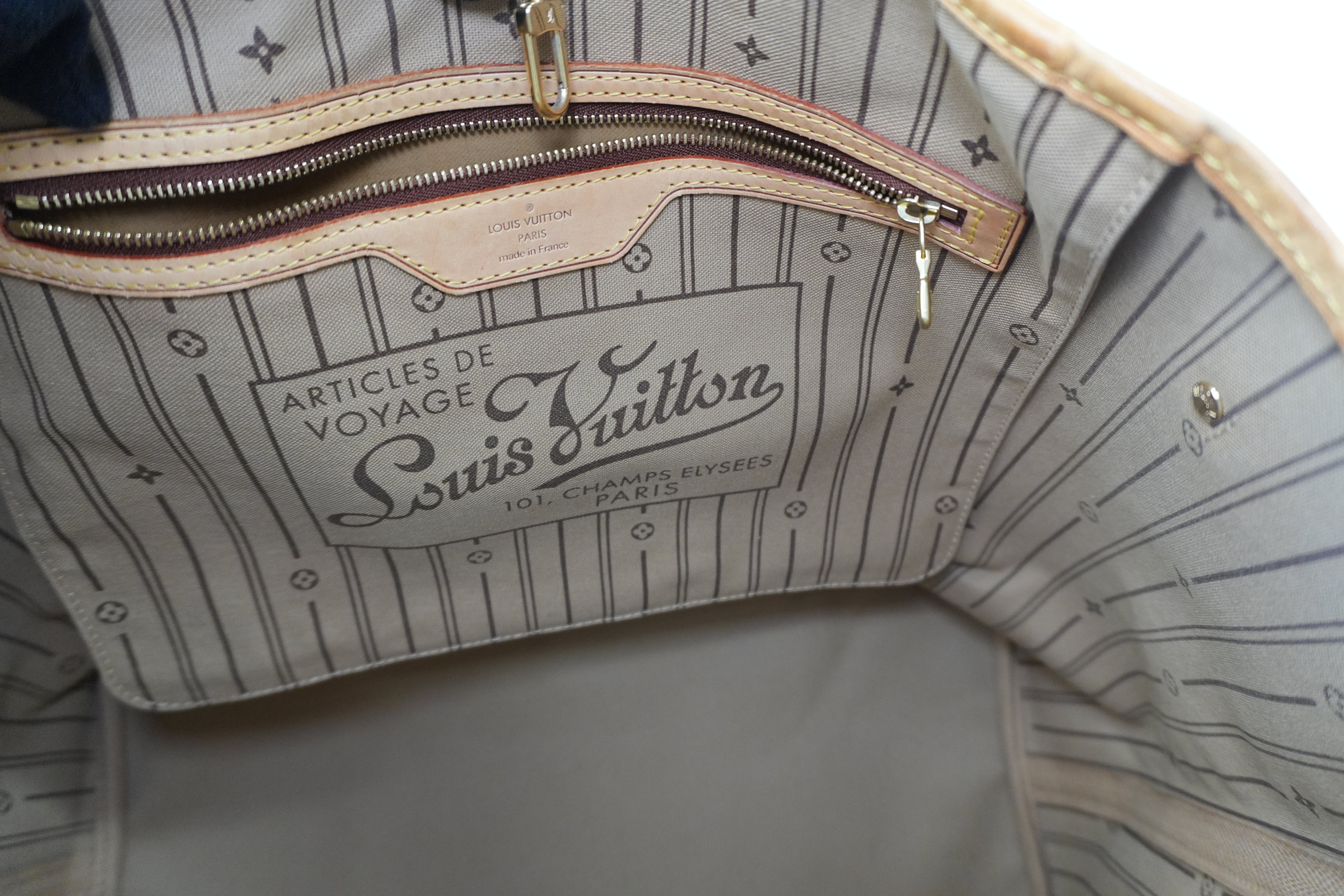 Louis Vuitton Monogram Neverfull GM Tote Bag Used